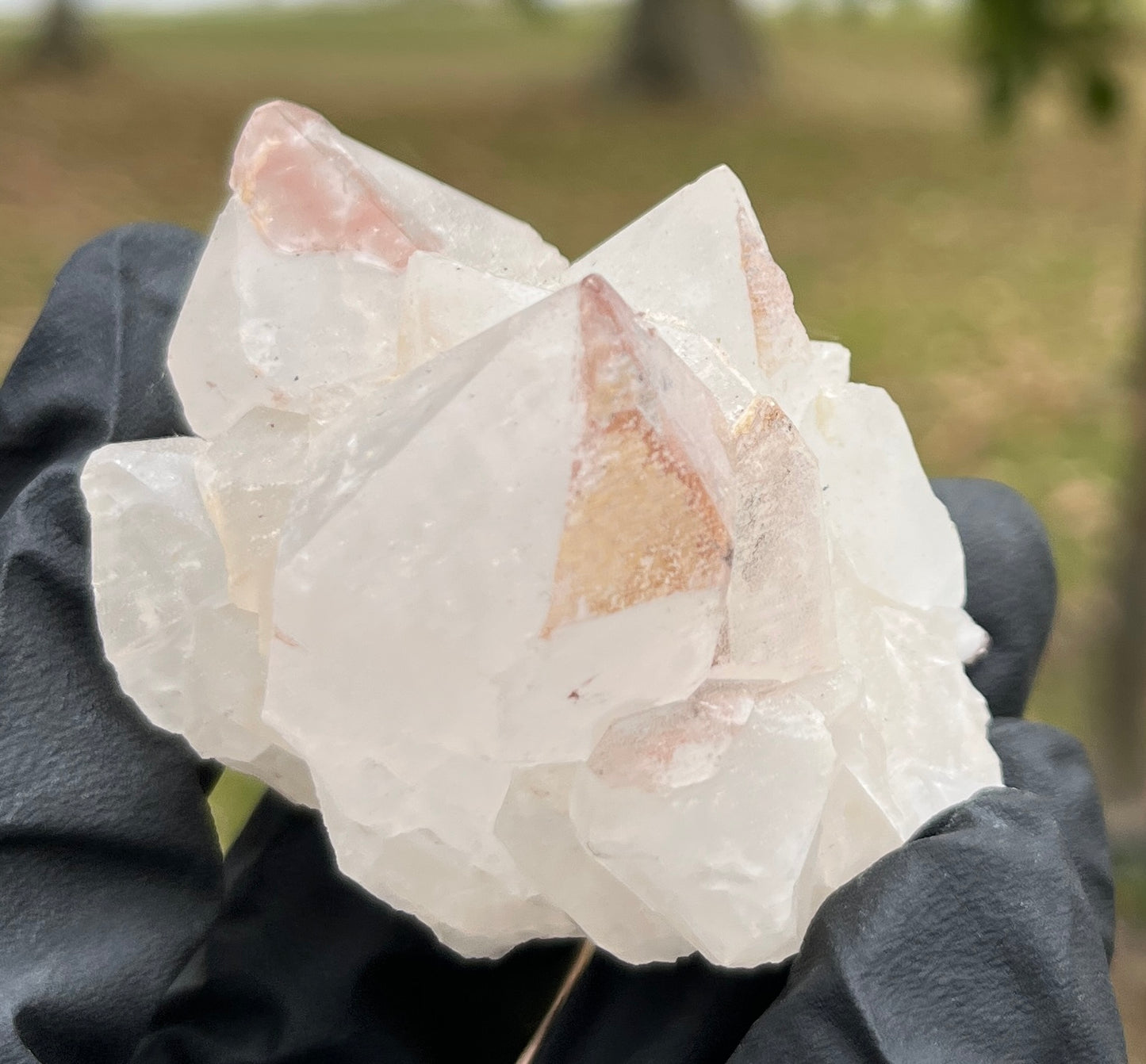Rare Pink Lithium Quartz Cluster - Natural Crystal for Stress Relief, Calmness, and Energy Work - High-Quality Specimen