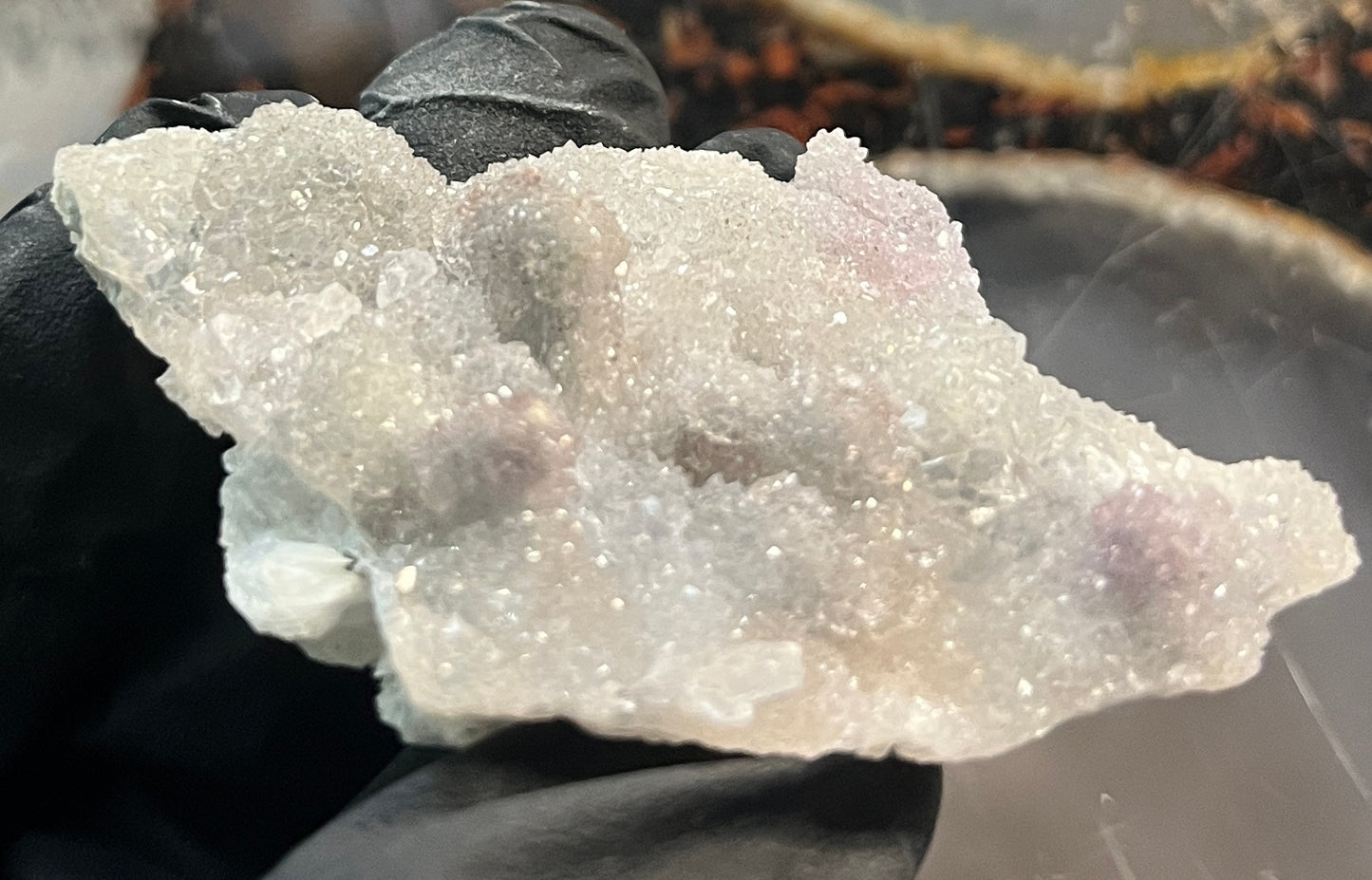 Brazil Zeolite Amethyst Flower Cluster • Lavender Crystal Rosette • Rare Brazilian Zeolite Formation • Cleansing & Healing Crystal