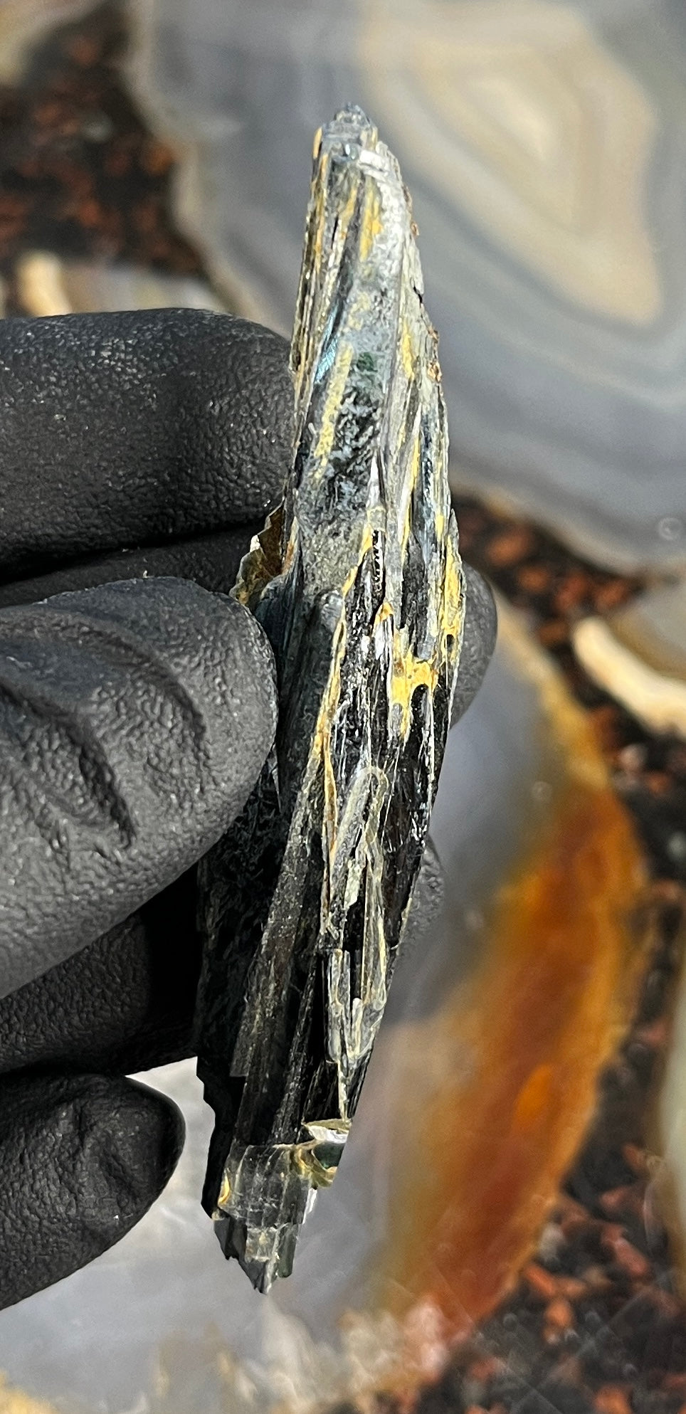 Vivianite Crystal from Brazil | Rare Dark Green Mineral Specimen for Self-Reflection & Insight