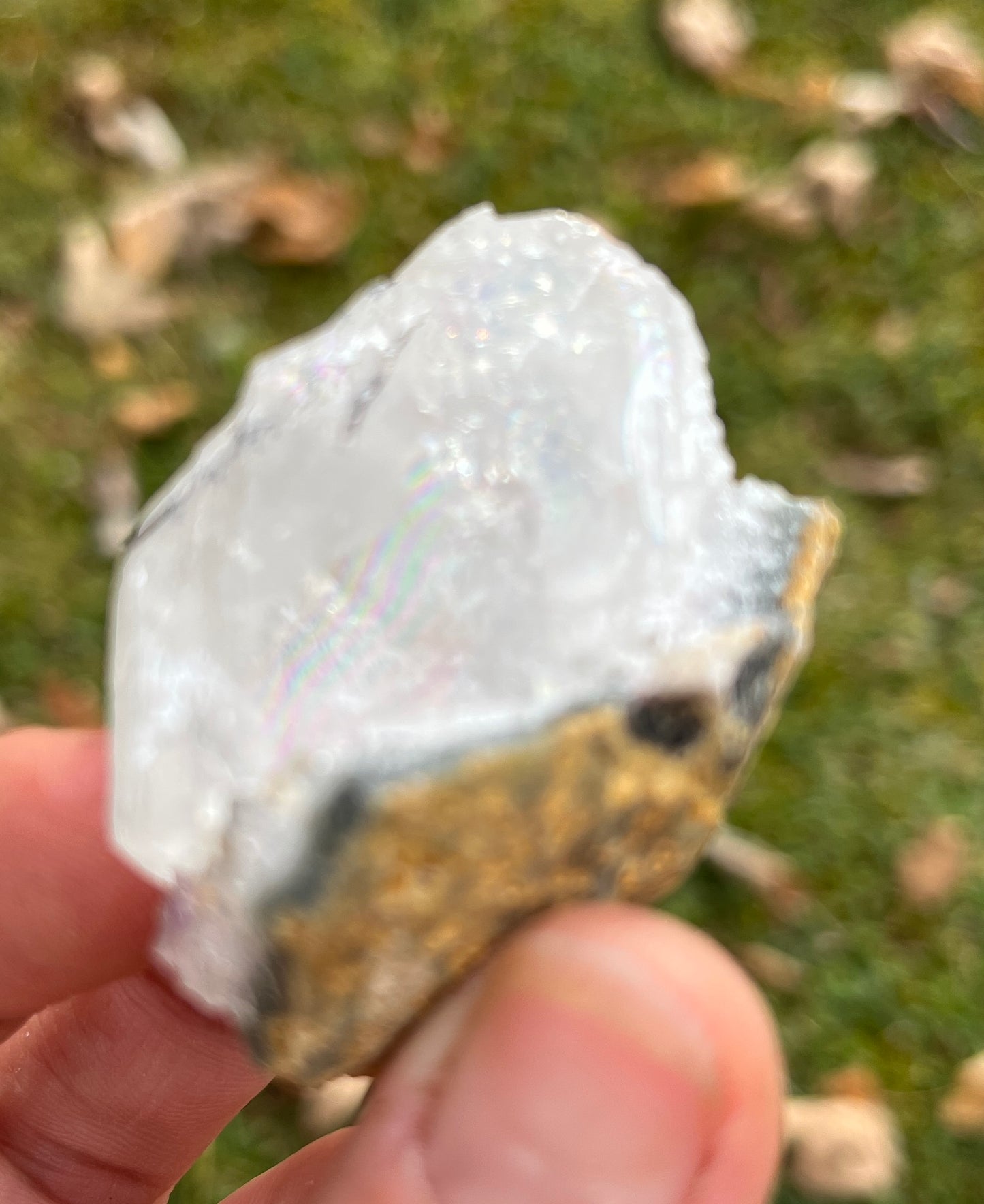 Calcite and Amethyst with Hematite and Goethite. Healing Crystal Cluster. Mixed Minerals from Brazil.