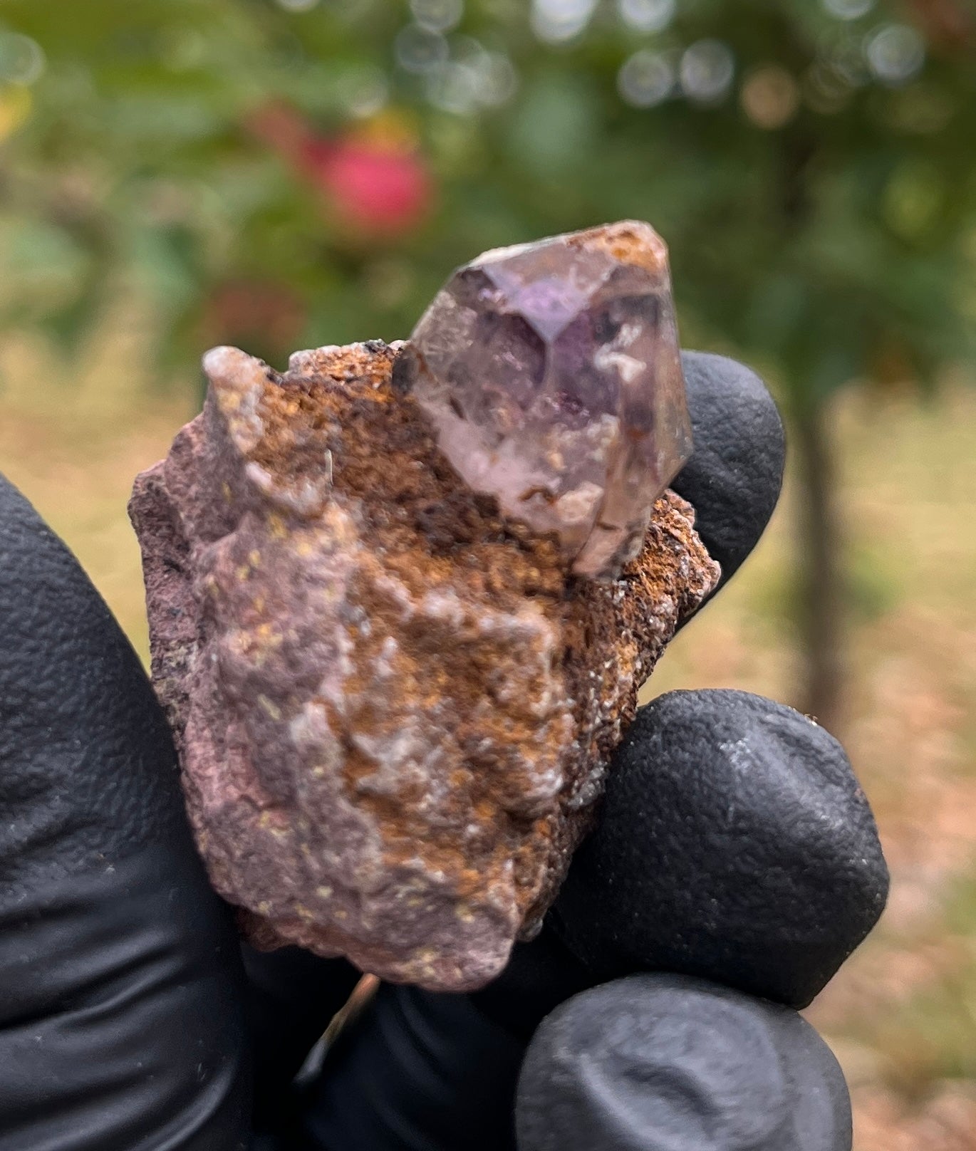 "Super 7" Amethyst on Matrix | Raw Brazilian Amethyst with Inclusions | Master Healer & Spiritual Awakening Stone