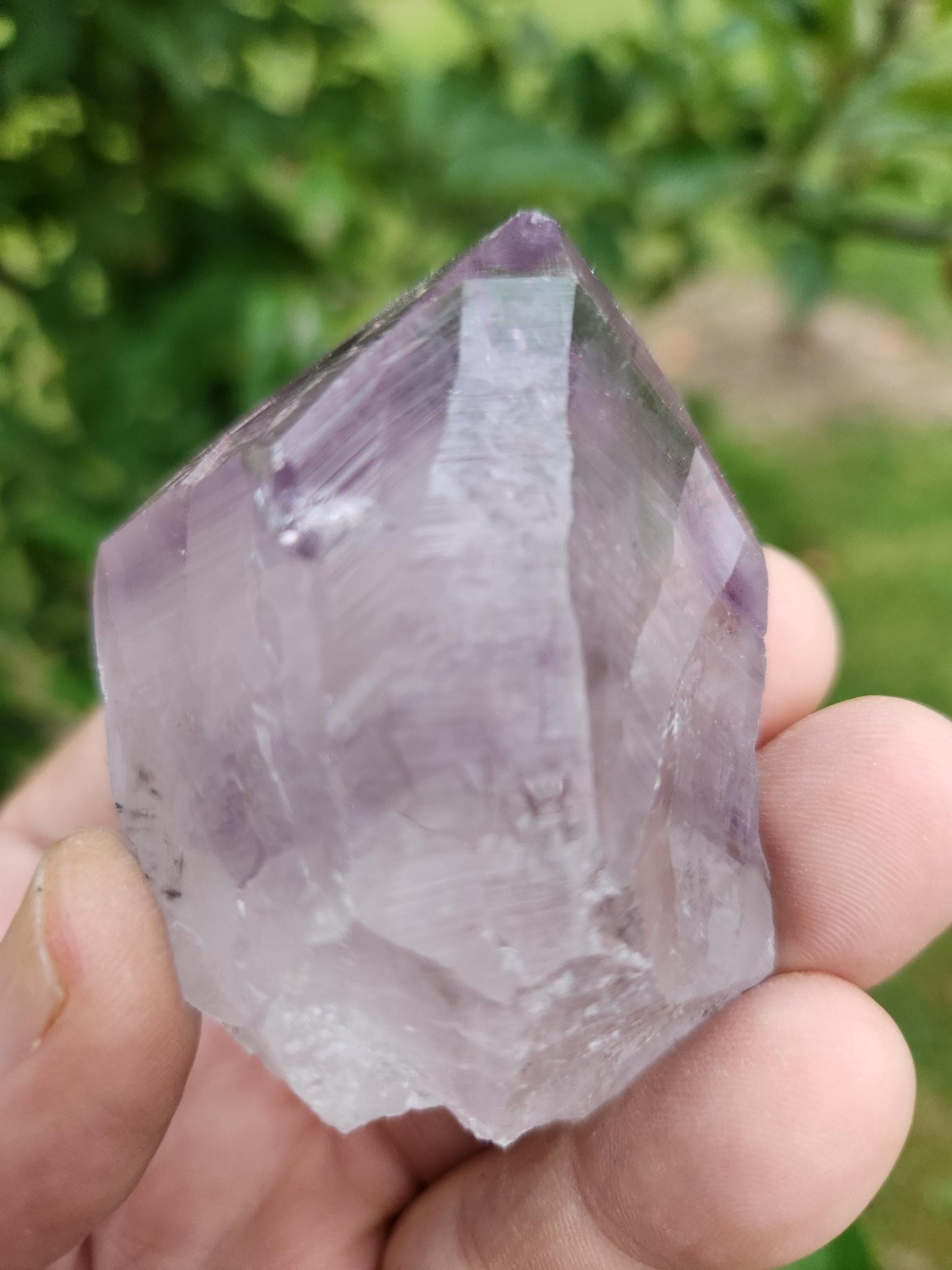 Natural Amethyst Crystal Point – Crown Chakra Healing Stone