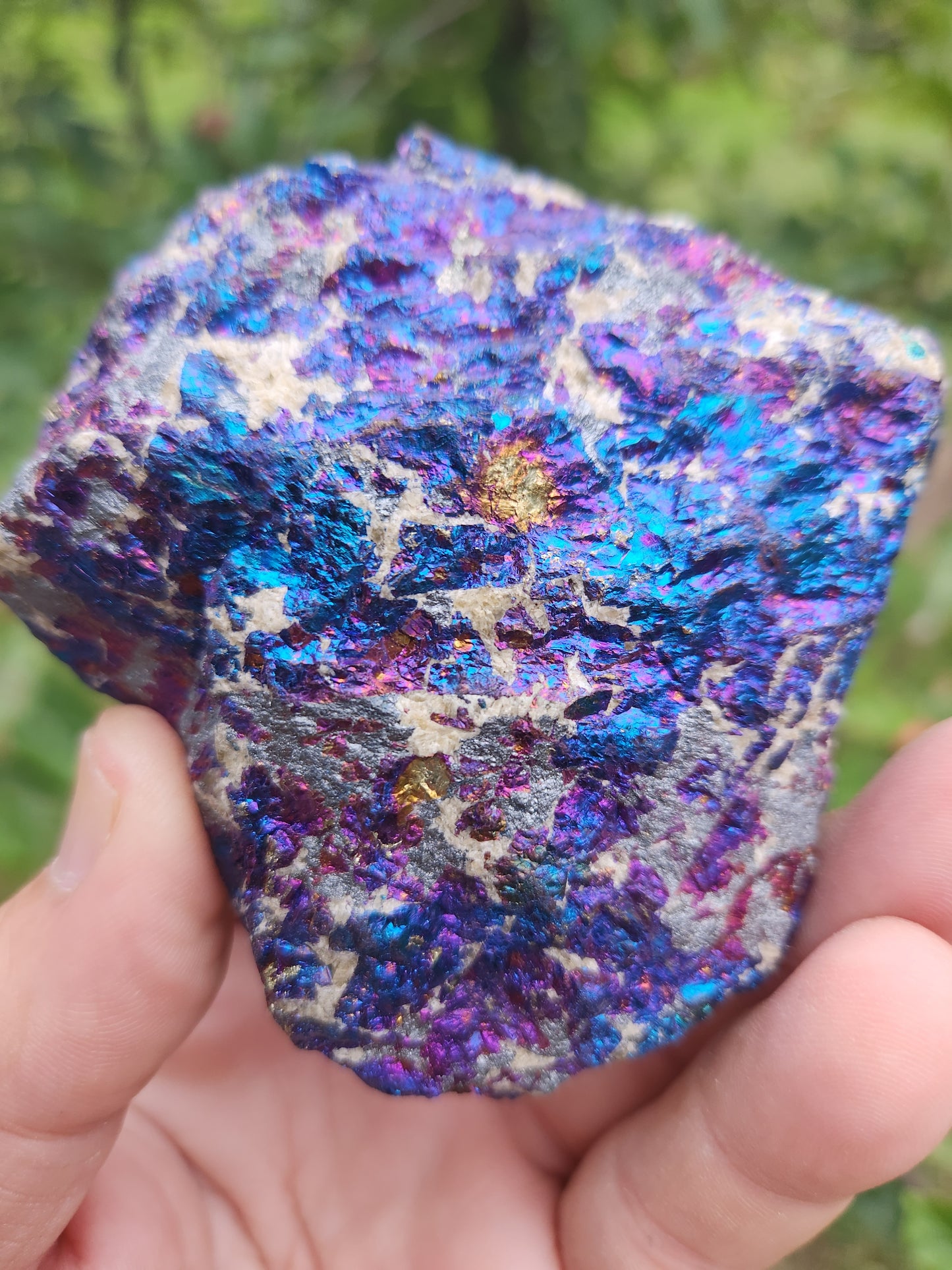 Natural Peacock Ore | Bornite - Stone of Happiness and Joy , Energy Transformation and Chakra Alignment.
