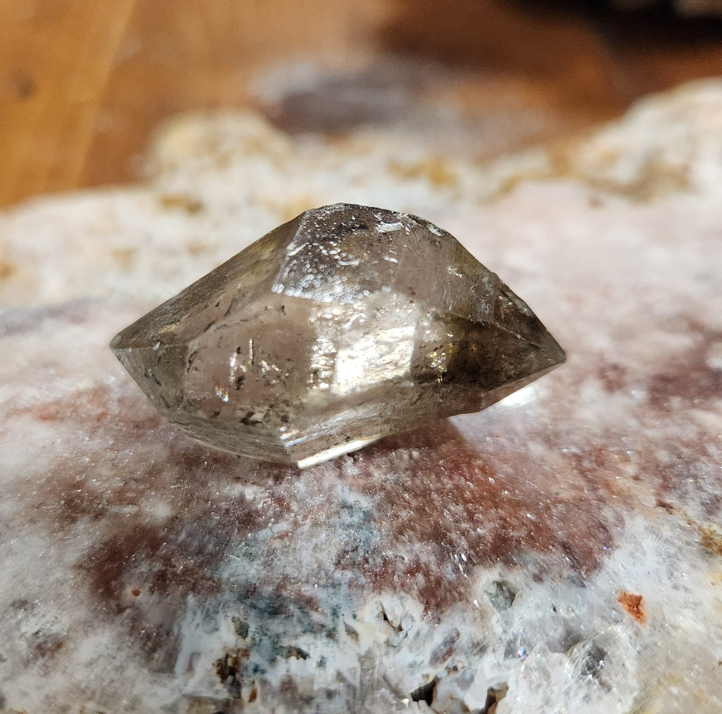 Natural Herkimer Diamond Quartz – Double Terminated Clear Crystal | Raw Herkimer from New York | High-Vibration Healing Stone | Collector Mineral