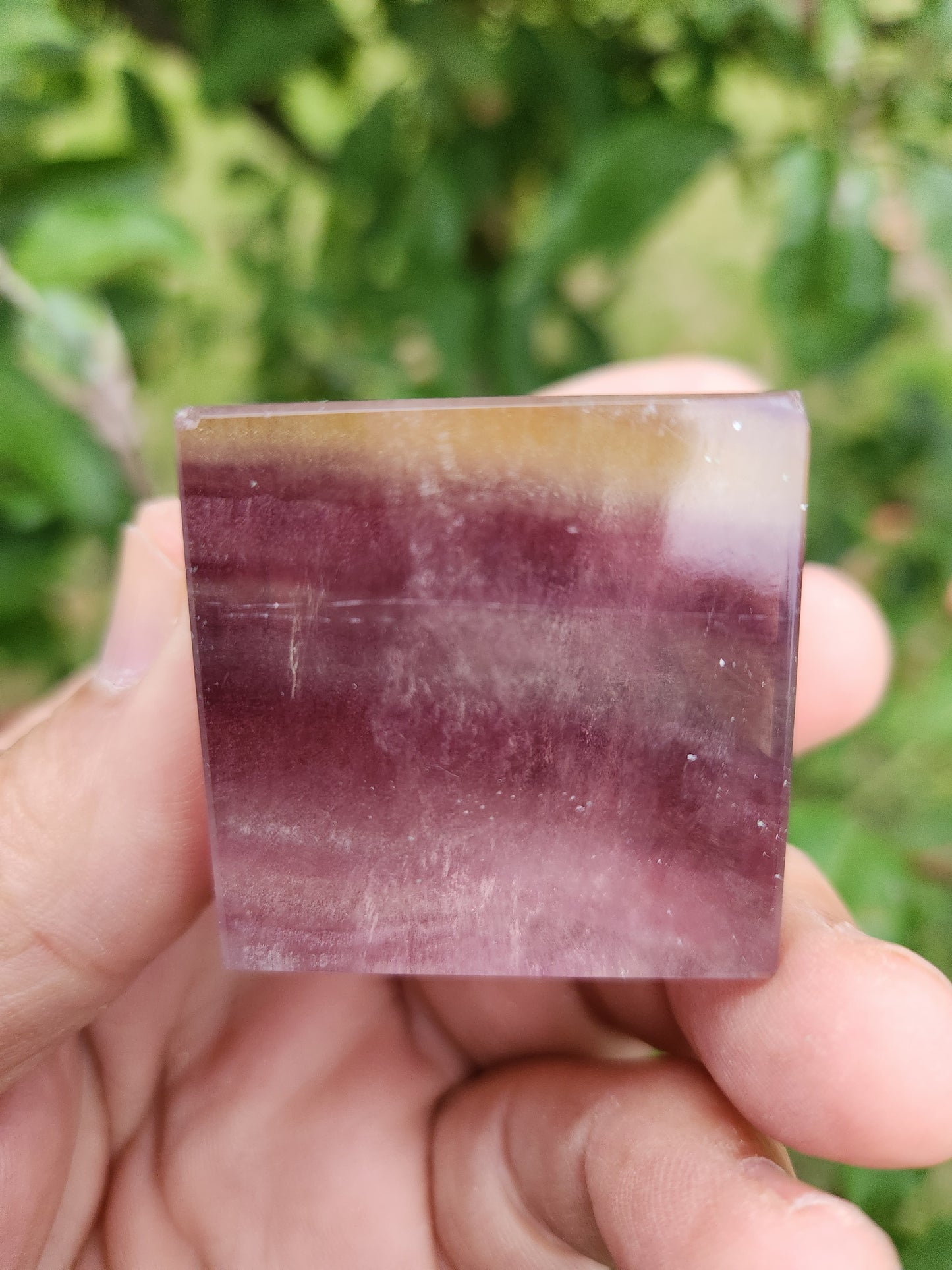 Fluorite Cube - Powerful Heart Chakra Healing Properties.