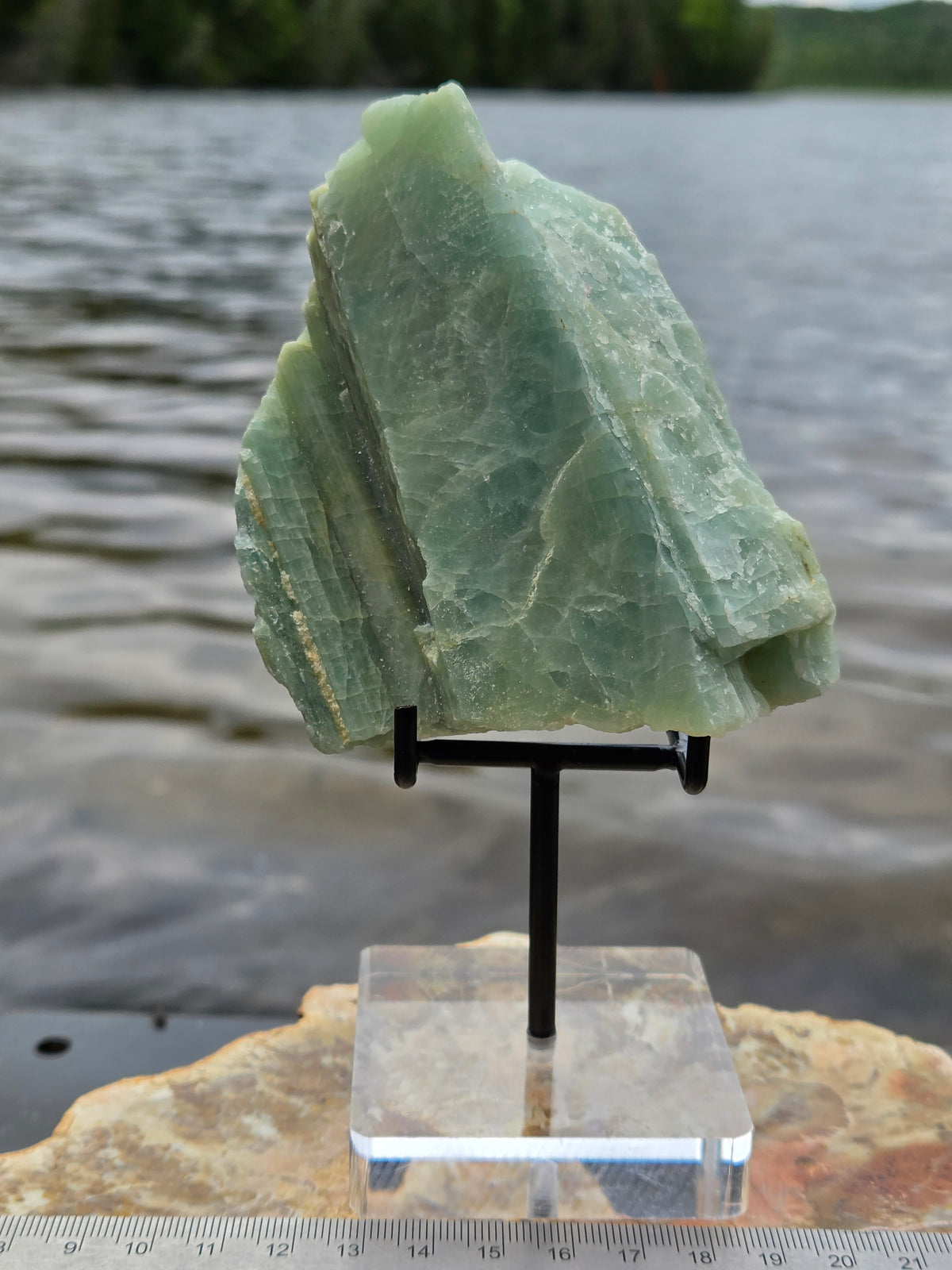 Raw Aquamarine Crystal | Natural Blue Green Aquamarine