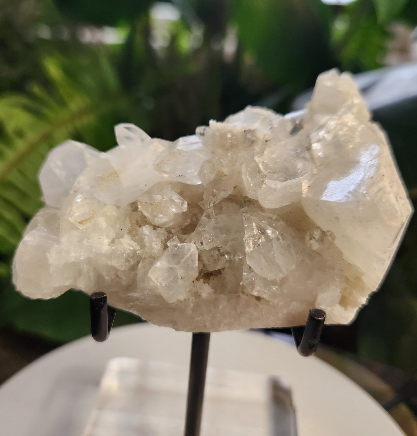 Natural Apophyllite Stilbite Crystal Cluster – High Vibration Druzy Specimen for Healing, Clarity & Spiritual Growth