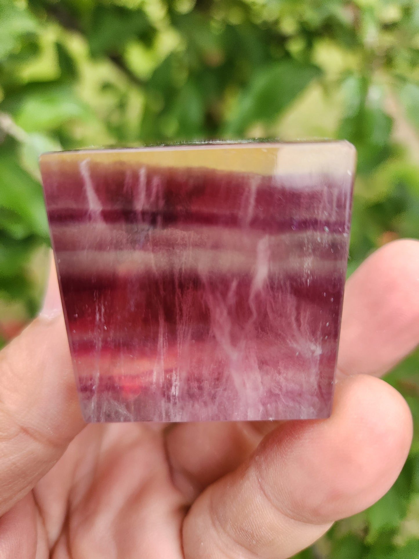 Fluorite Cube - Powerful Heart Chakra Healing Properties.