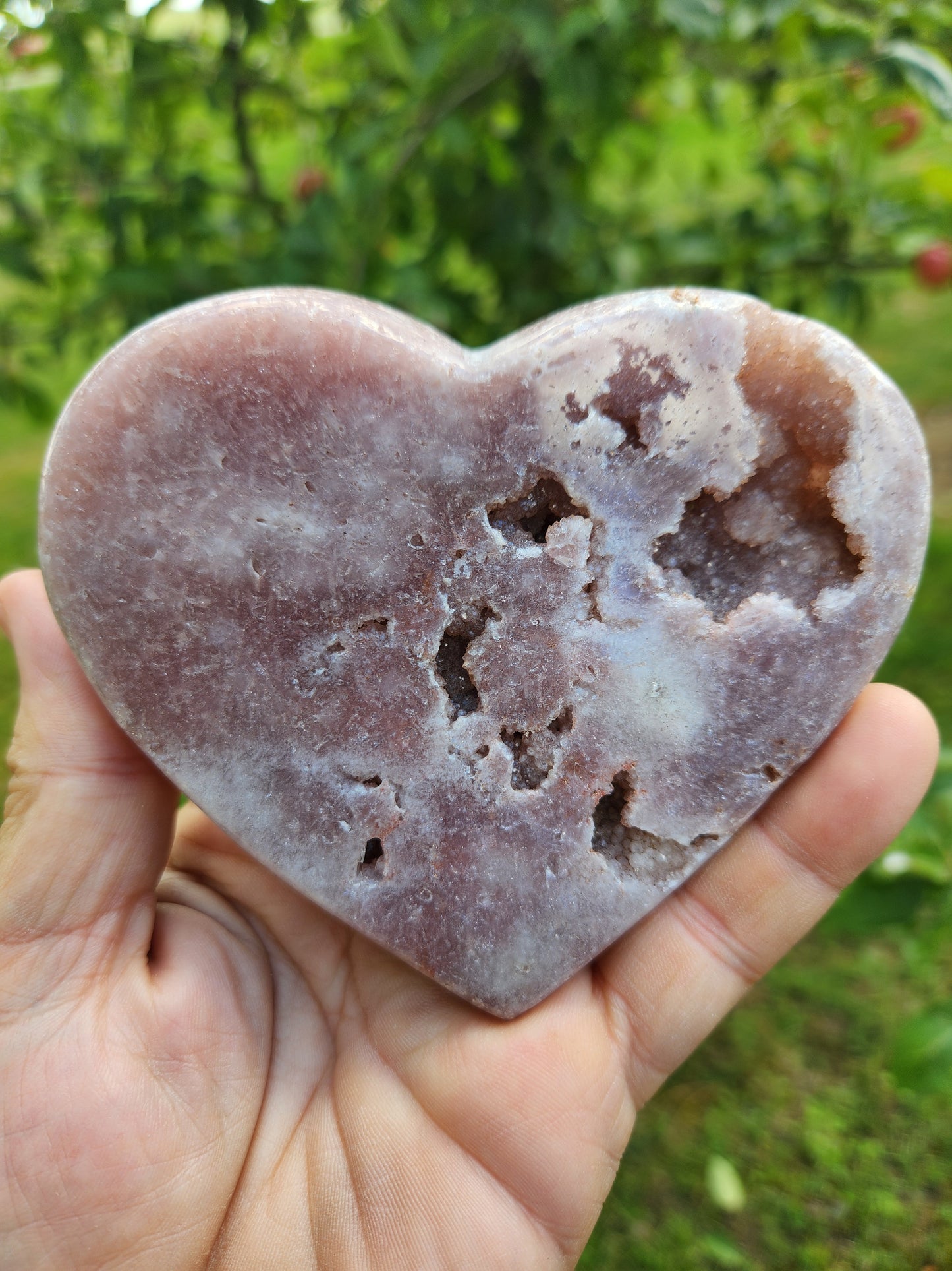 Pink Amethyst Heart - Gentle, Heart-Centered Energy - Emotional Healing and Spiritual Growth.