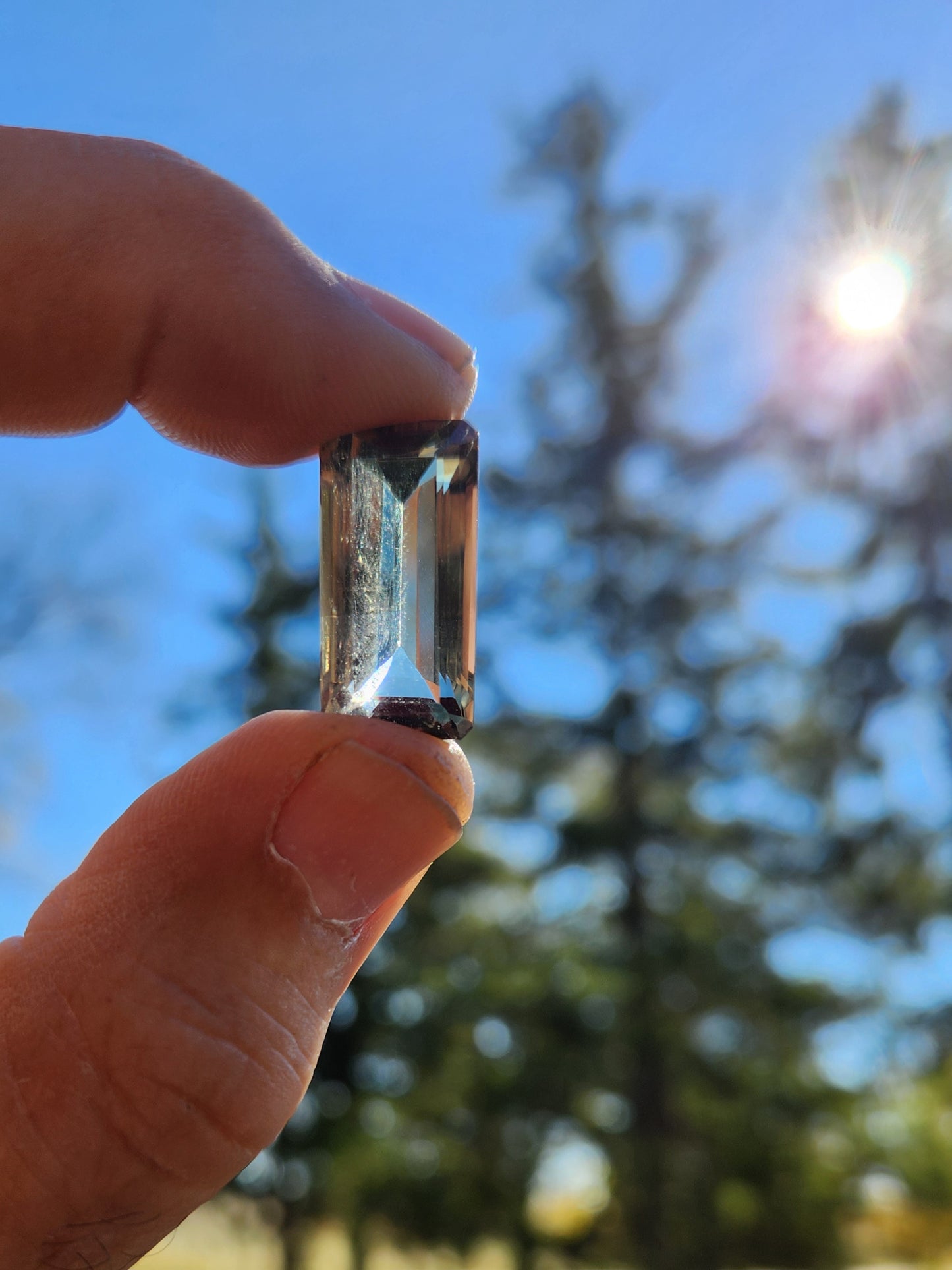 20.27 CT Natural Green Amethyst Gemstone – Octagon Cut Prasiolite from Brazil | Transparent Mint-Green Collector Gem & Jewelry Stone