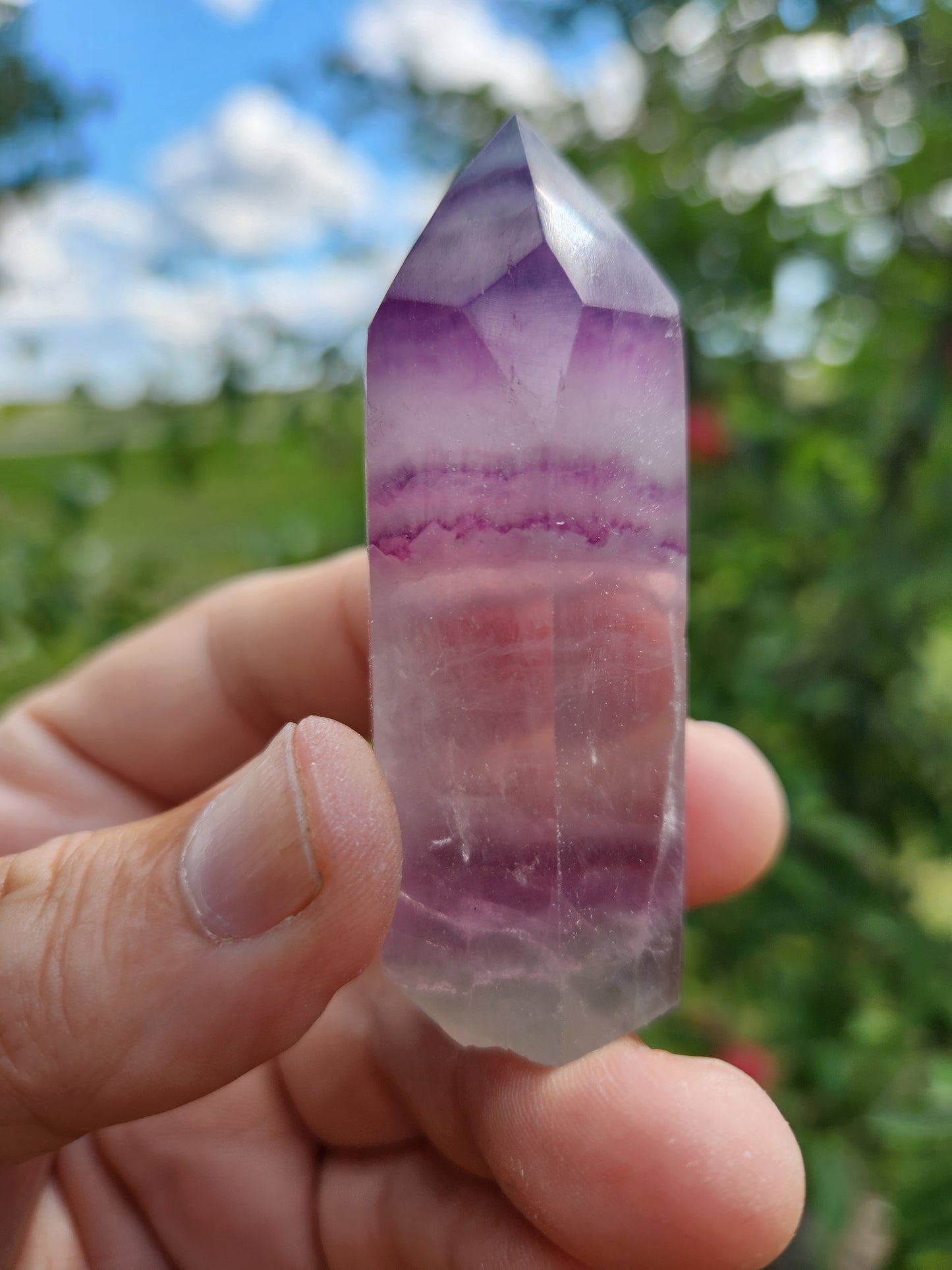 Fluorite Tower - Powerful Heart Chakra Healing Properties.
