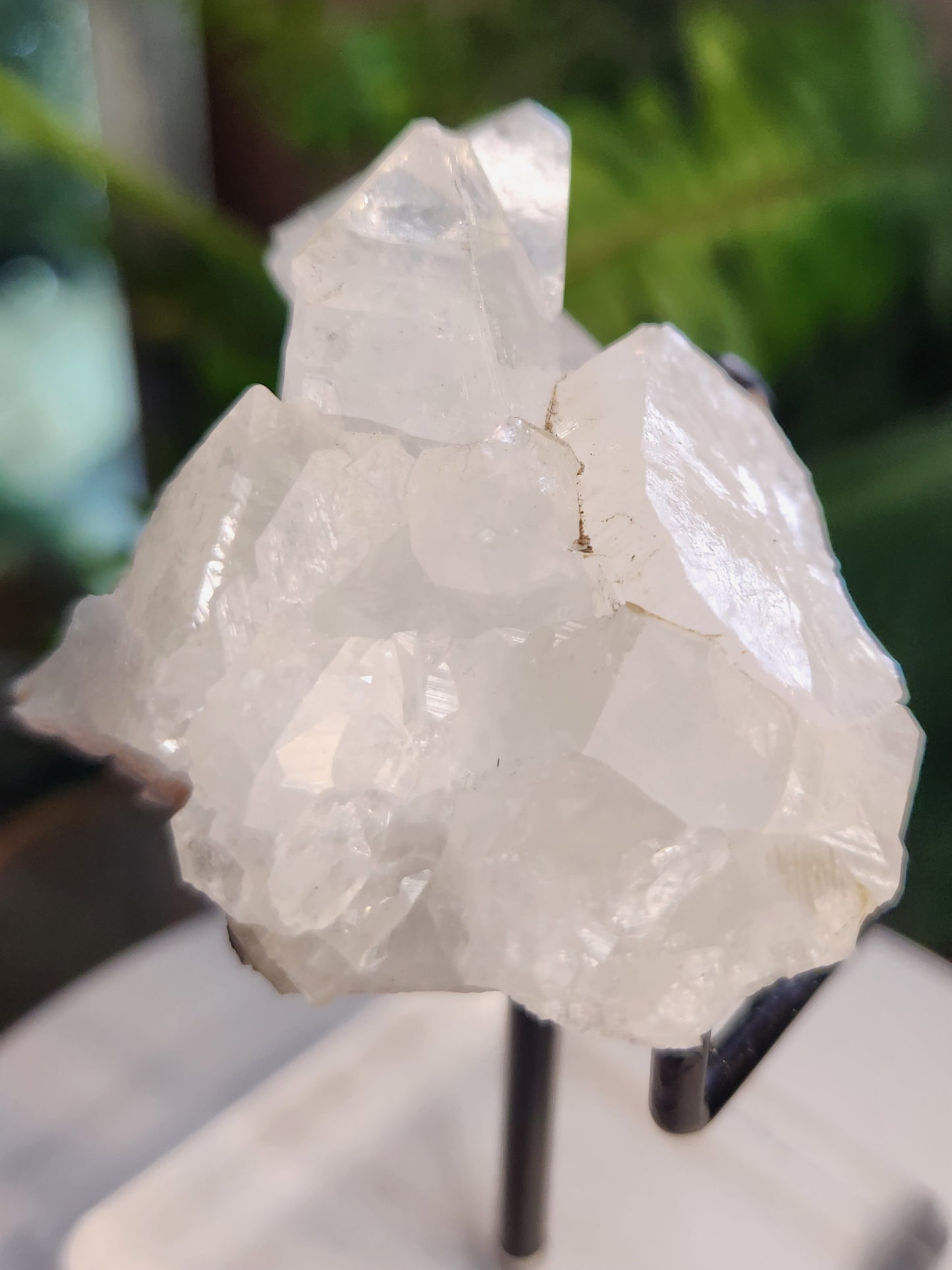 Natural Apophyllite Stilbite Crystal Cluster – High Vibration Druzy Specimen for Healing, Clarity & Spiritual Growth