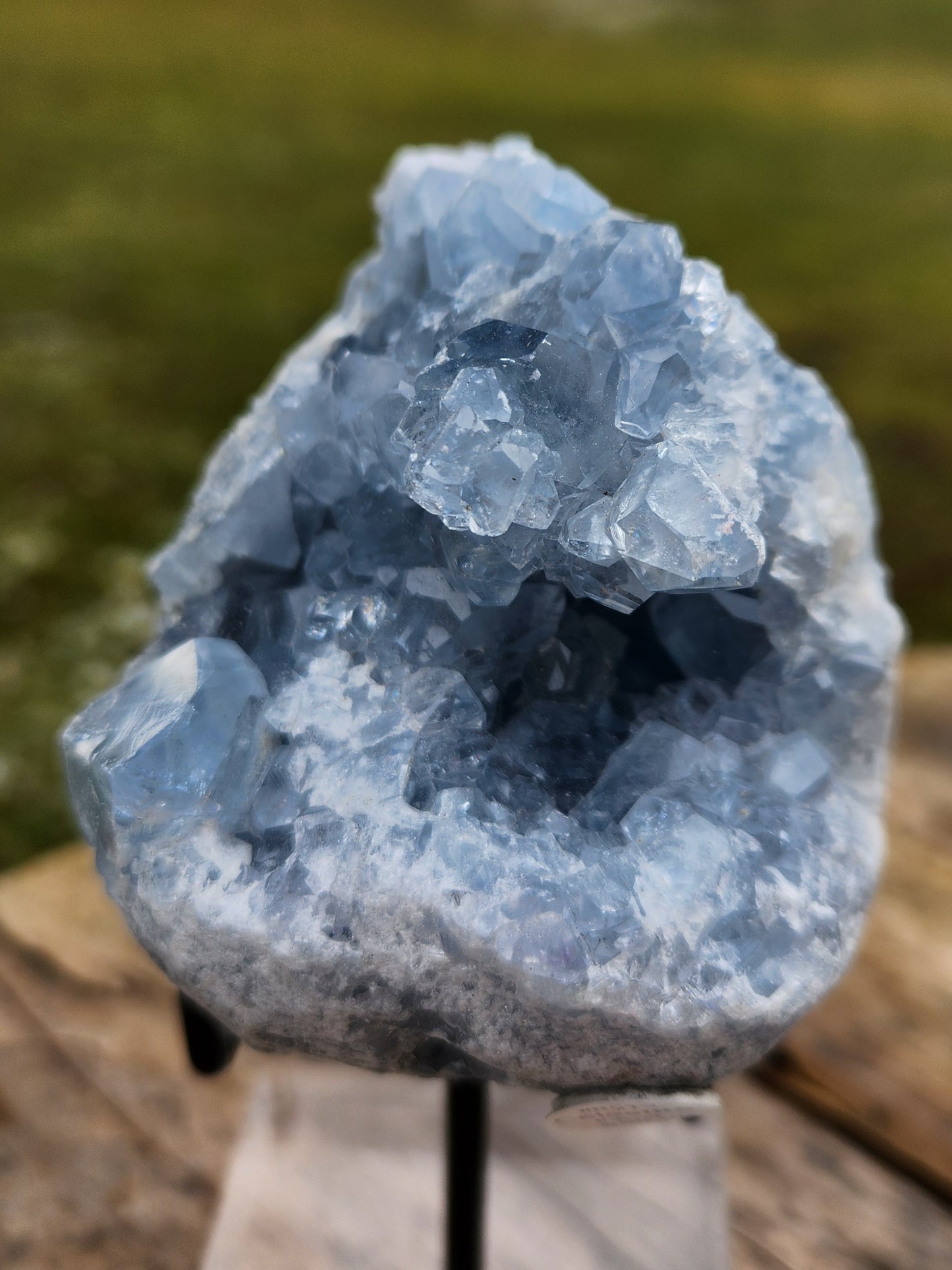 Natural Celestite Cluster – Raw Blue Celestine Crystal for Healing, Meditation & Home Décor