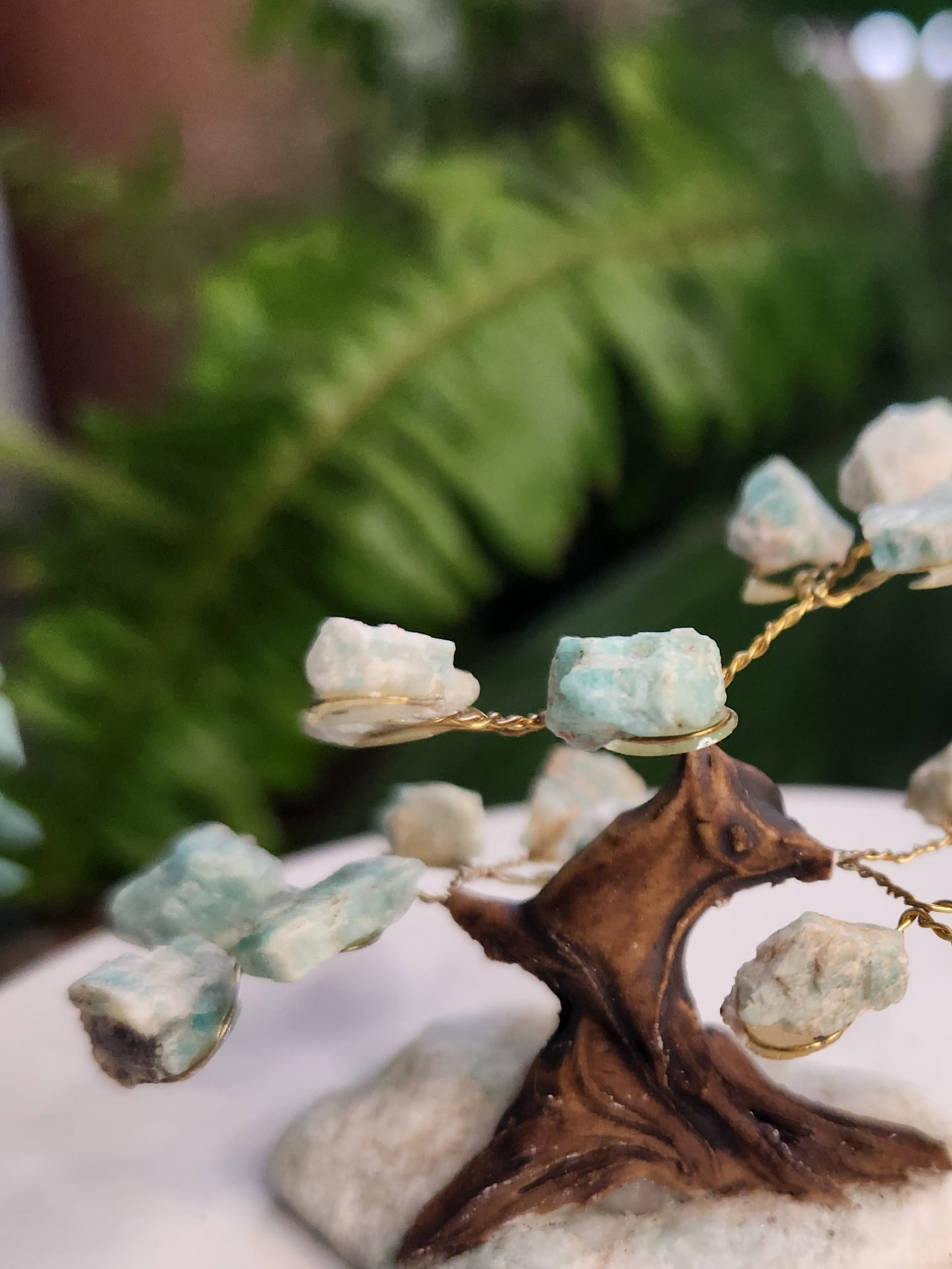 Handmade Green Aventurine Crystal Tree on Aventurine Base | Prosperity & Luck Gemstone Tree | Natural Healing Crystal Decor