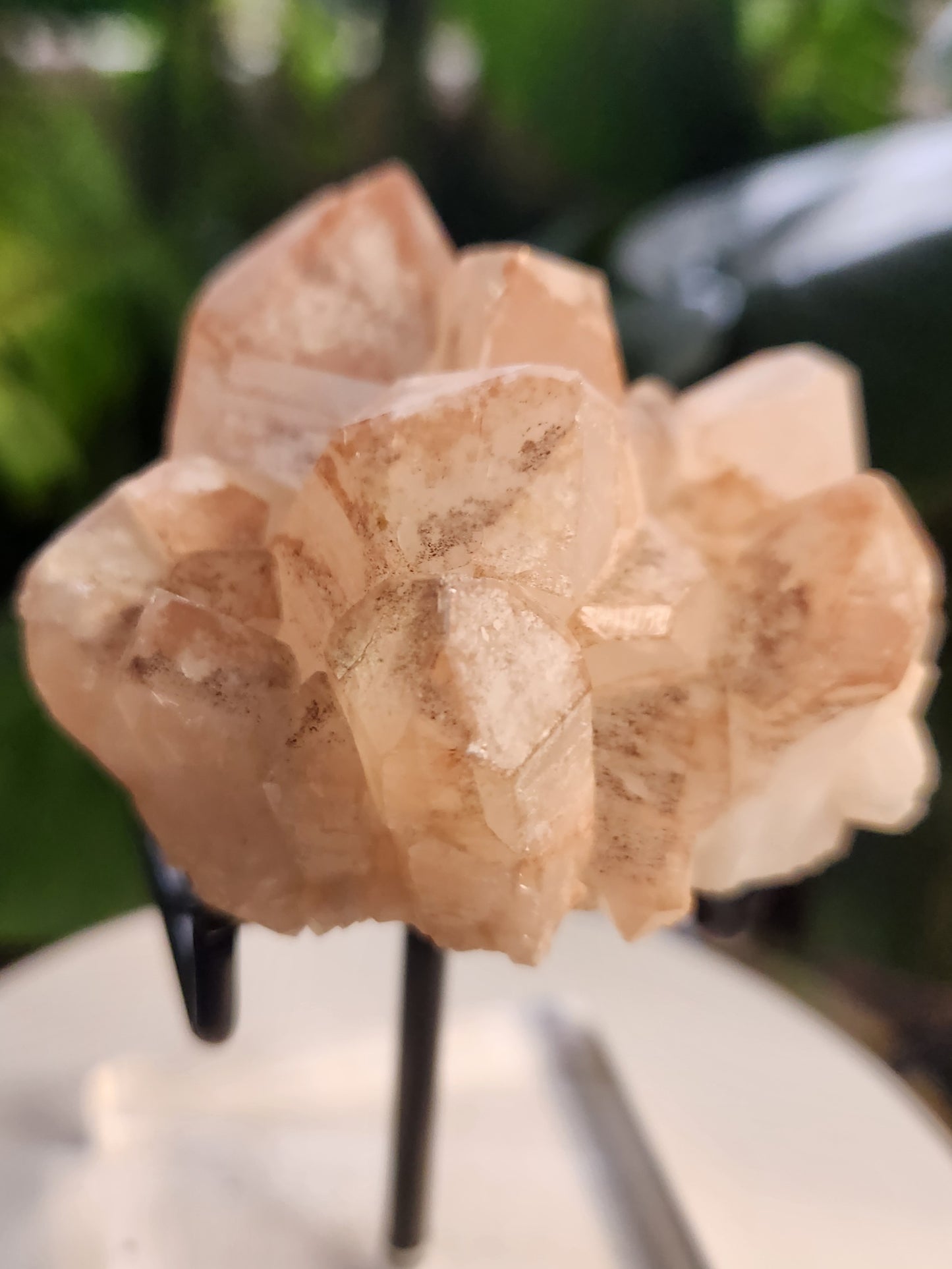 Natural Pink Lithium Quartz Crystal Cluster – Lithium-Rich Quartz from Brazil