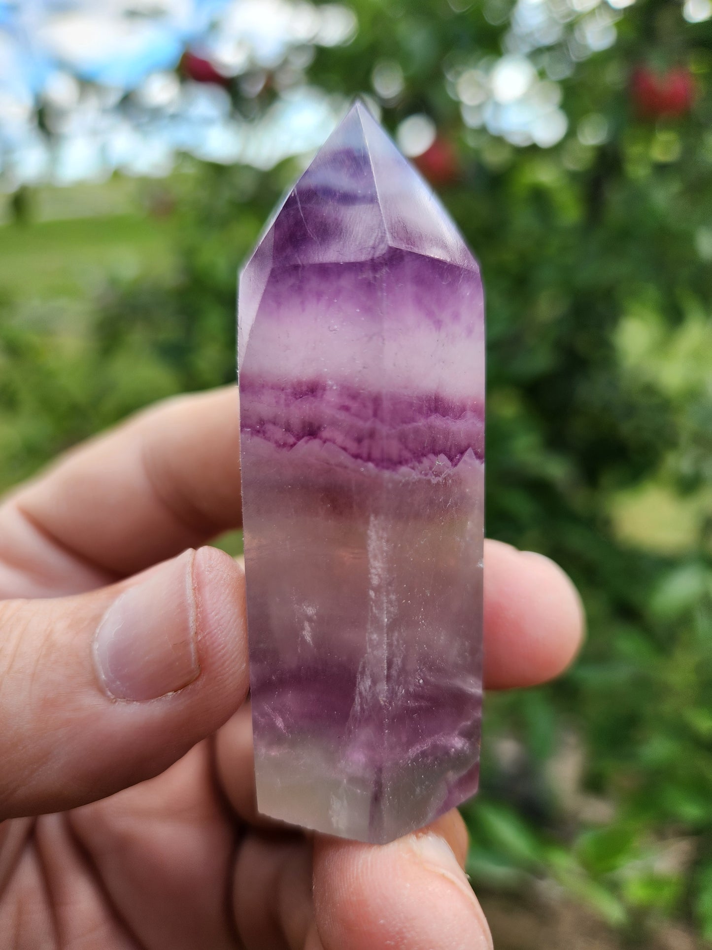 Fluorite Tower - Powerful Heart Chakra Healing Properties.