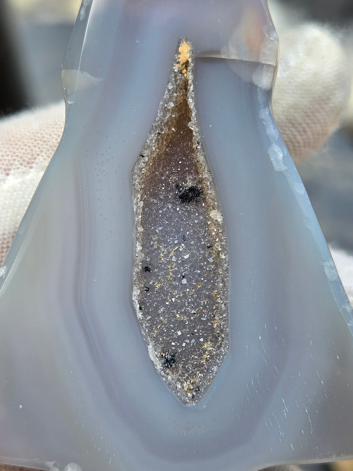 Druzy Agate Tree | Polished Agate Crystal with Druzy Pocket