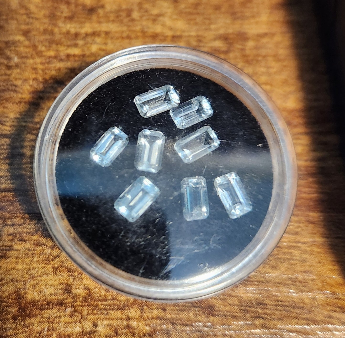 Natural Faceted Aquamarine Gemstones – 8 Loose Sky Blue Stones (~2 Carats Total) – Gem Quality Aquamarine for Jewelry Making - March Birthstone