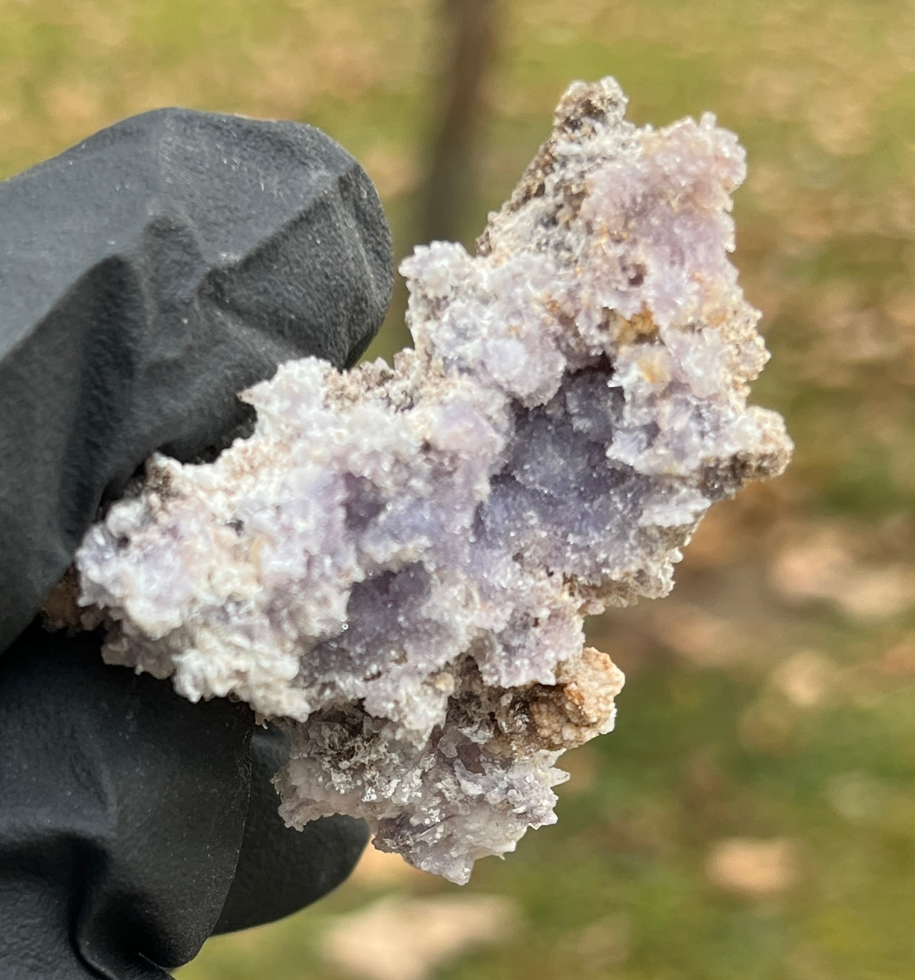 Raw Purple Selenite Starburst Specimen on Matrix | "Ultra Violet" Selenite for Cleansing & High Vibration