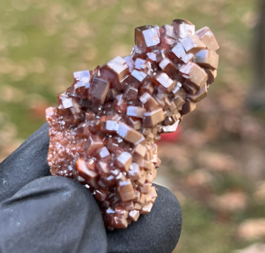 Exceptional Vanadinite Crystal Cluster | Deep Red-Orange Hexagonal Vanadinite on Matrix | Morocco Mineral Specimen | Collector Grade Healing Crystal