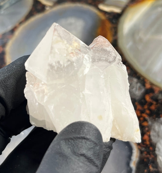 Rare Pink Lithium Quartz Cluster - Natural Crystal for Stress Relief, Calmness, and Energy Work - High-Quality Specimen