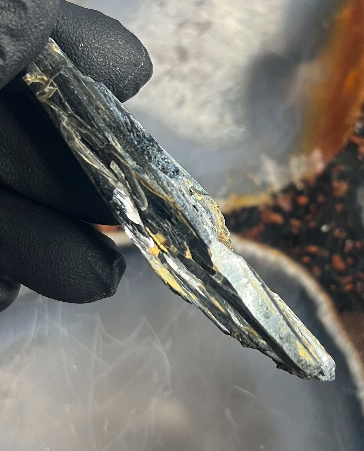 Vivianite Crystal from Brazil | Rare Dark Green Mineral Specimen for Self-Reflection & Insight