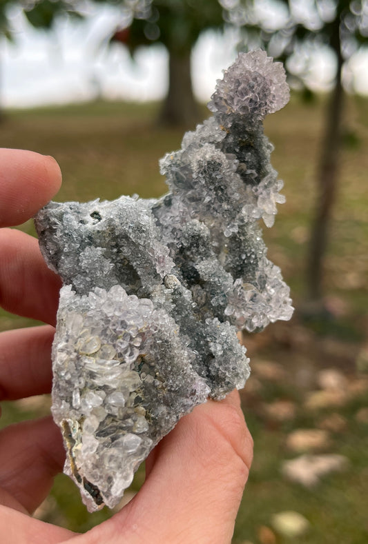 Rare Zeolite Mineral Flower Cluster from Brazil | Botryoidal Quartz Collector Specimen
