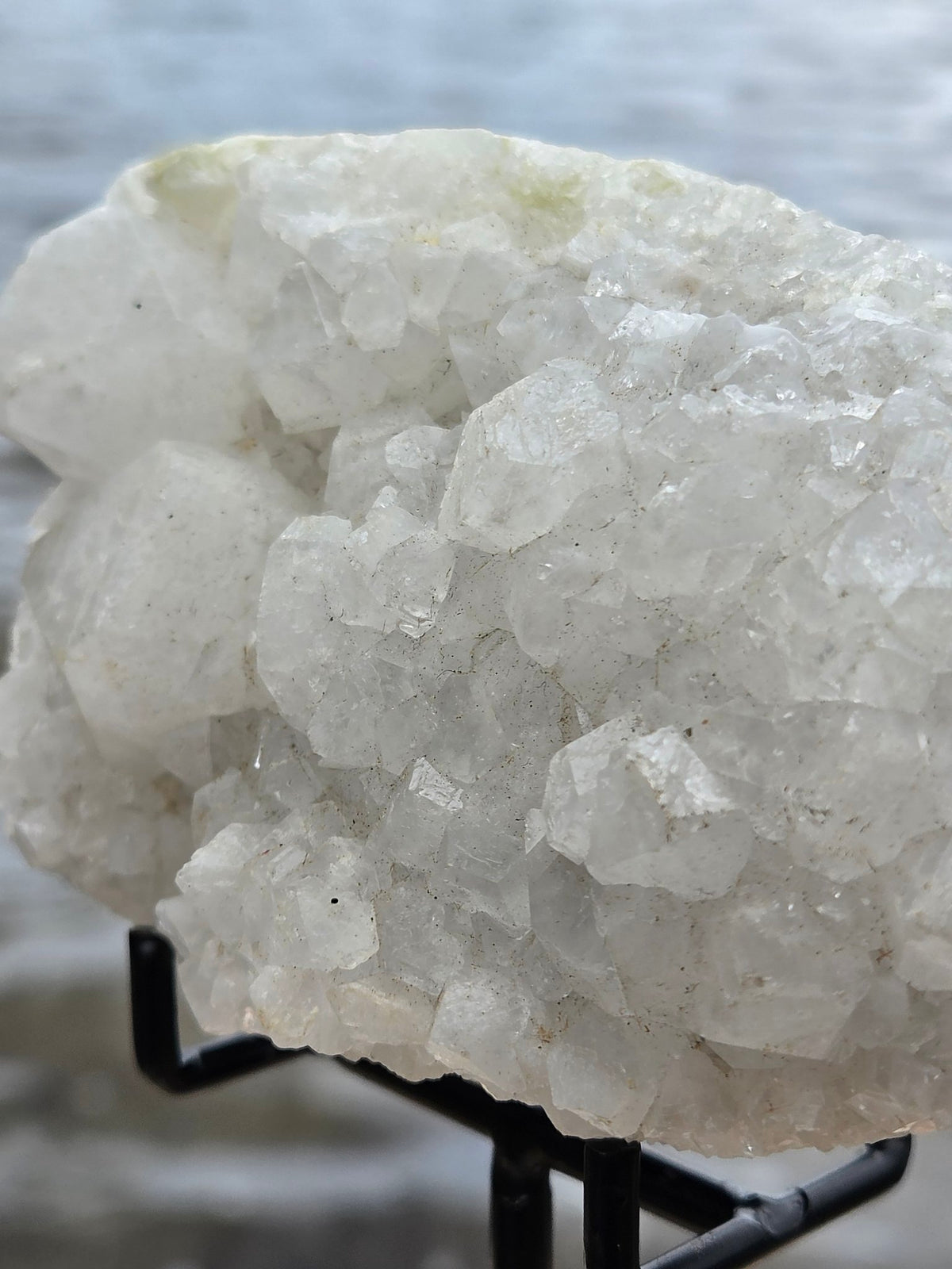 Apophyllite crystal cluster detail