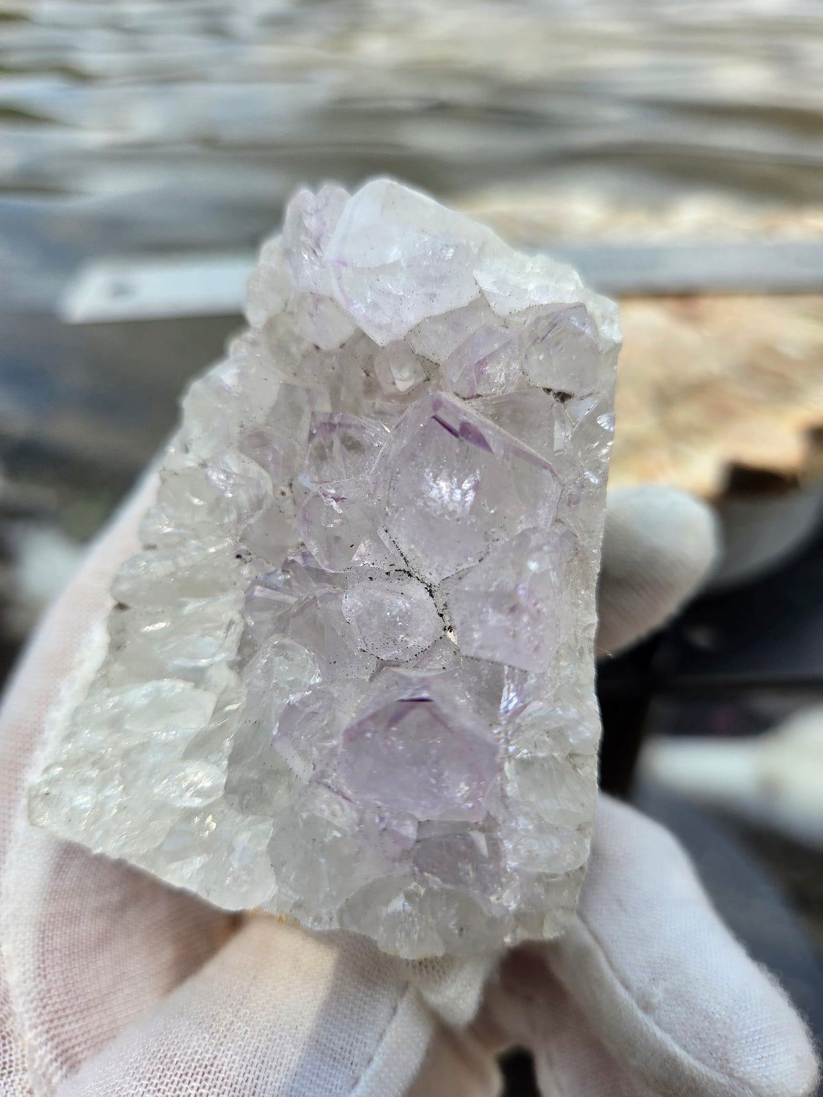 Amethyst points close-up