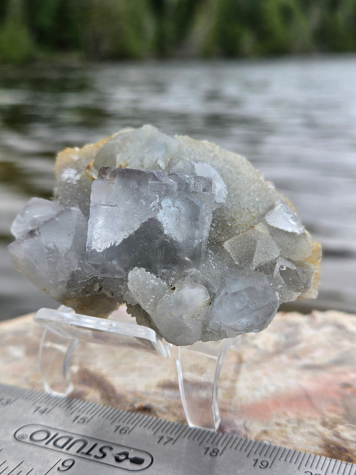 Fluorite on matrix, alternate angle
