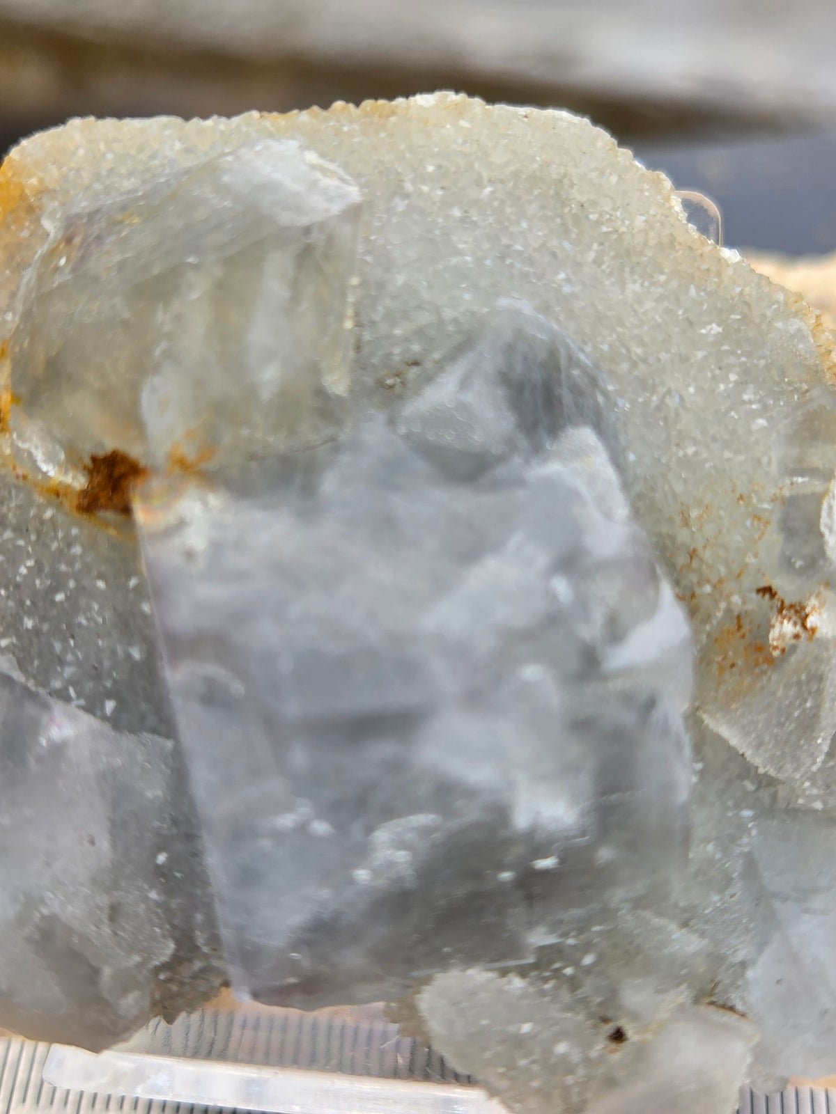 Fluorite specimen texture detail