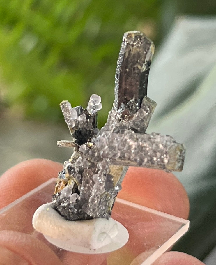 Stibnite With Fluorite Blade | Uv Reactive Crystal Specimen