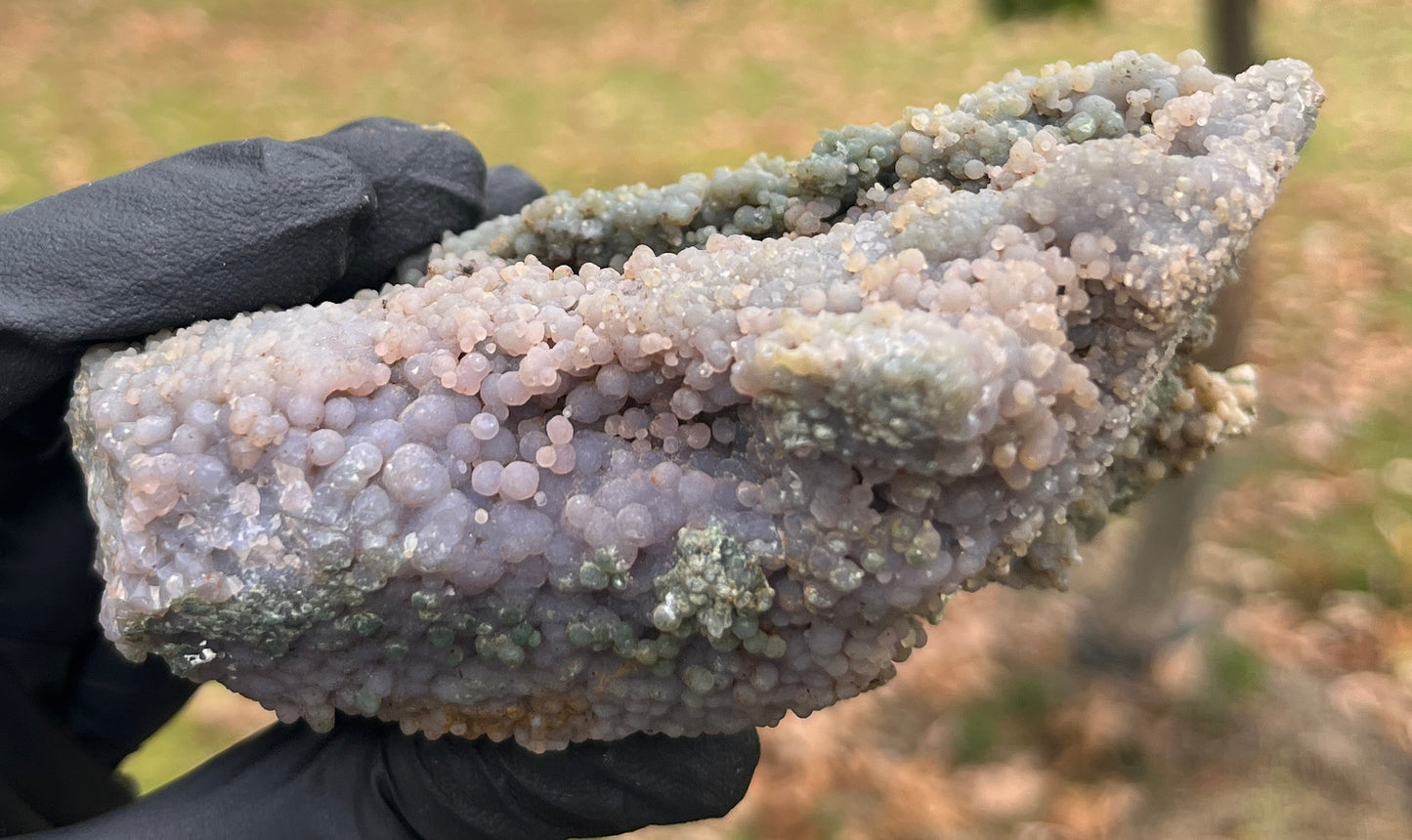 Grape Agate Geode | Botryoidal Chalcedony Crystal Cluster | Raw Mineral Specimen | Home Decor & Collector Piece