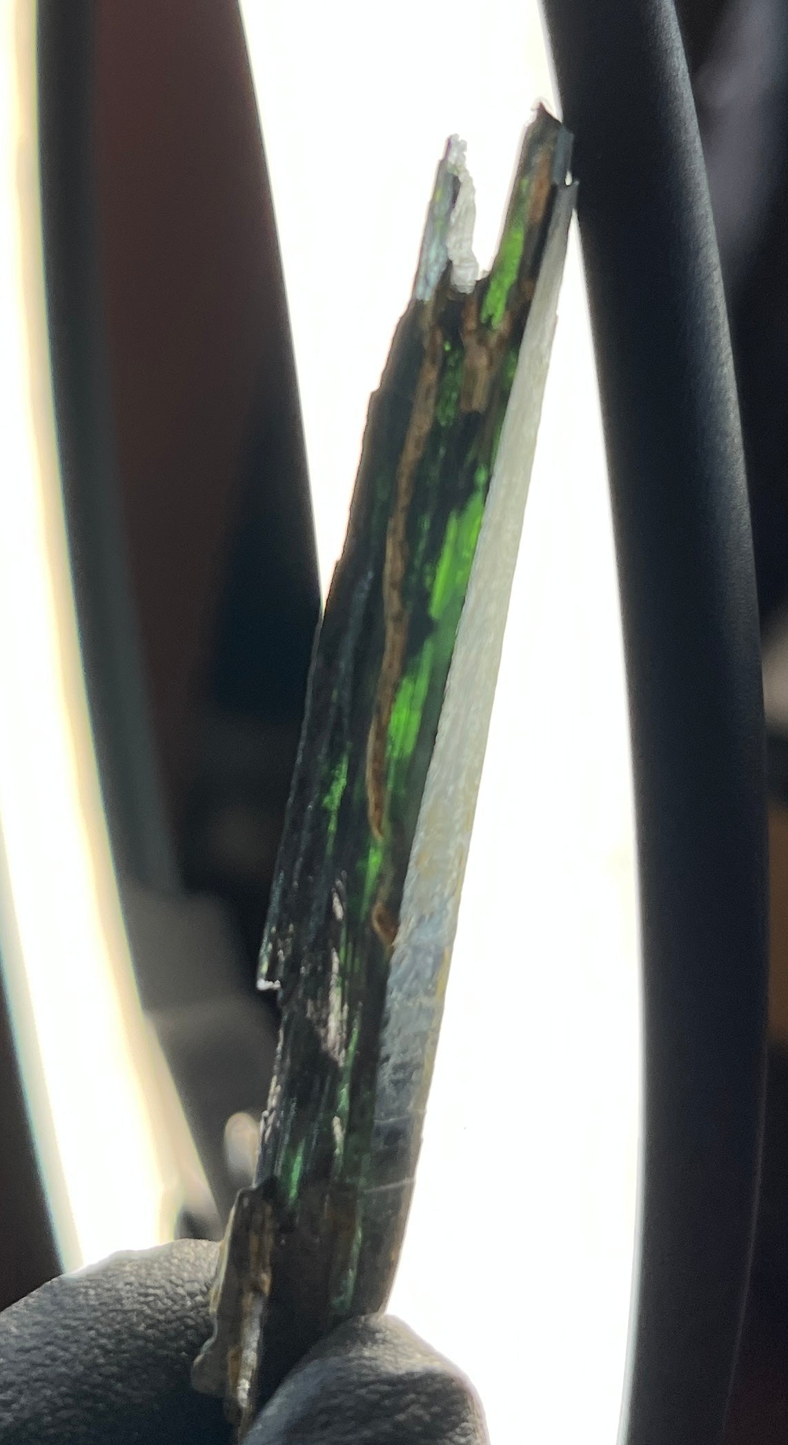 Vivianite Crystal from Brazil | Rare Dark Green Mineral Specimen for Self-Reflection & Insight