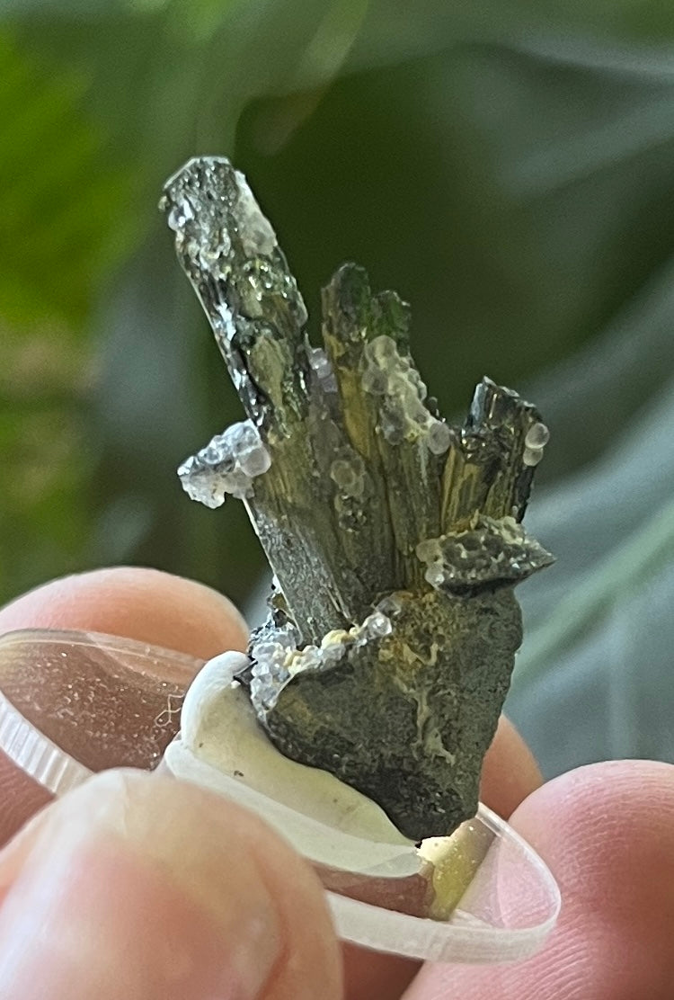 Stibnite With Fluorite Blade | Uv Reactive Crystal Specimen