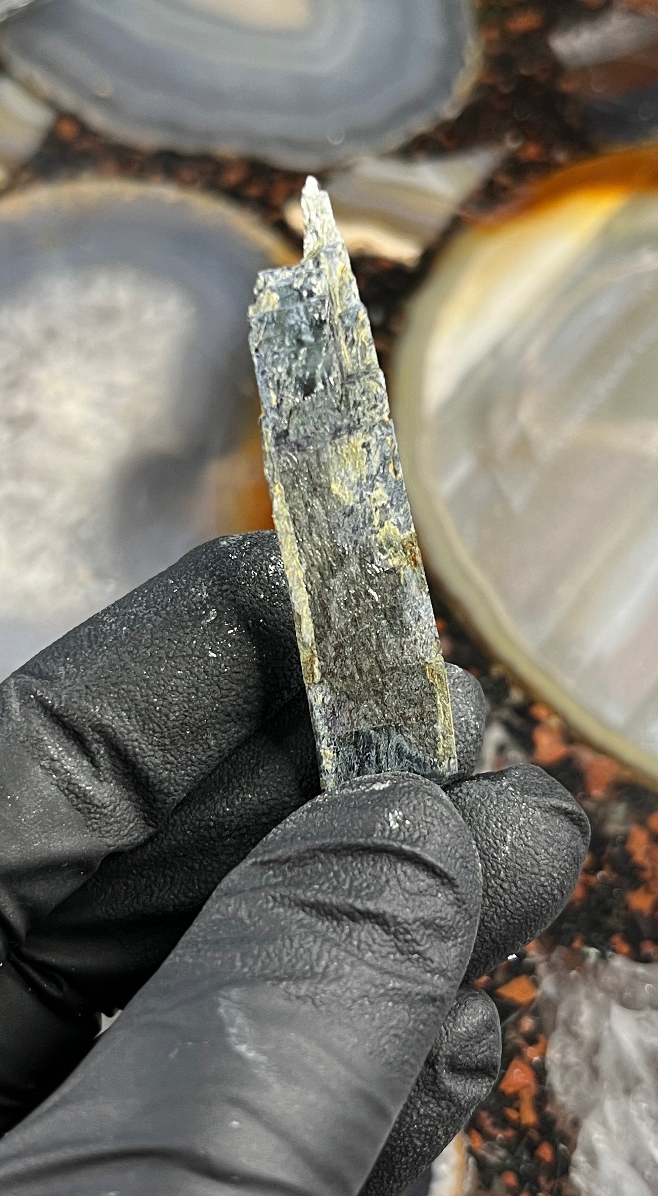 Vivianite Crystal from Brazil | Rare Dark Green Mineral Specimen for Self-Reflection & Insight