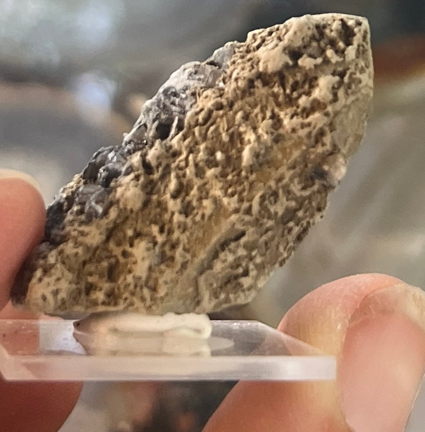 Arsenopyrite on Quartz Crystal Cluster | Metallic Arsenopyrite Mineral Specimen