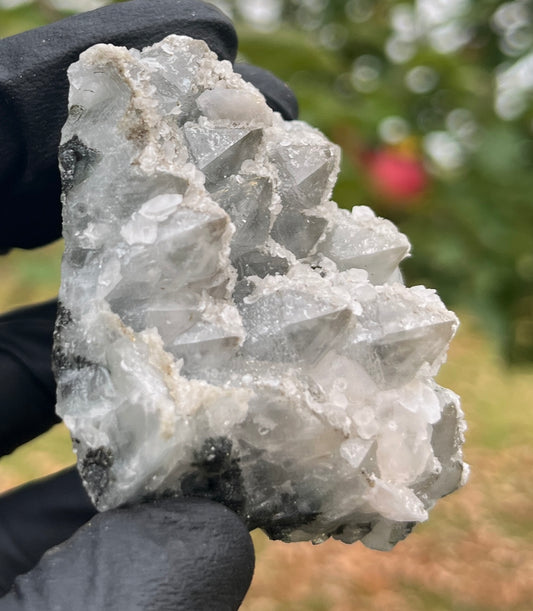 Quartz Cluster with Pyrite and Calcite. Rare Healing Crystals. Mongolian Quartz. Mixed Minerals.