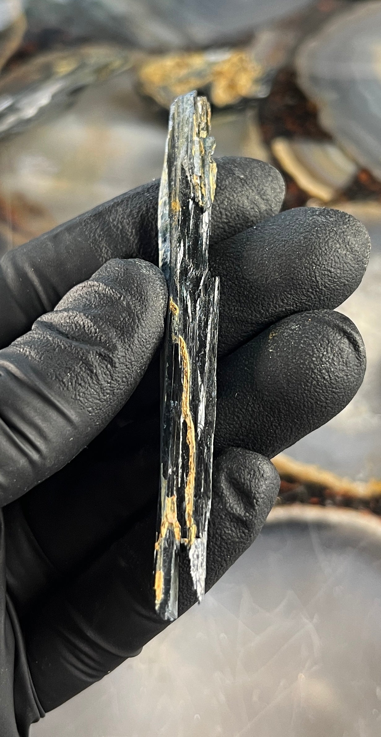 Vivianite Crystal from Brazil | Rare Dark Green Mineral Specimen for Self-Reflection & Insight