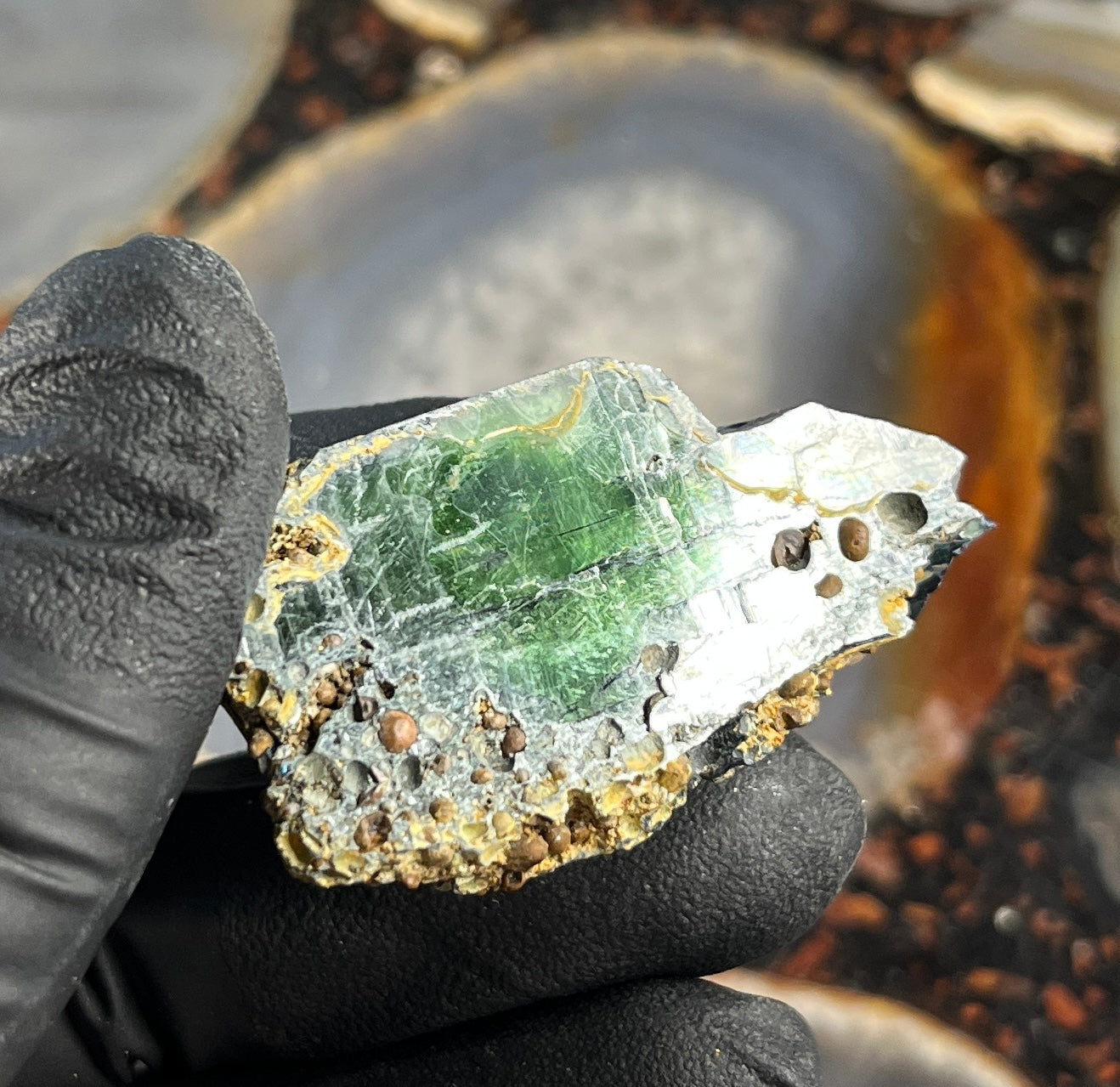 Vivianite Crystal from Brazil | Rare Dark Green Mineral Specimen for Self-Reflection & Insight