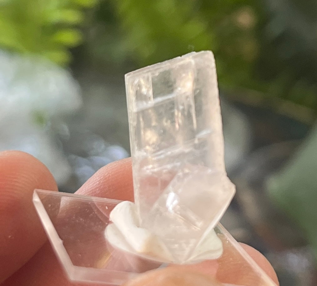 Natural Selenite Crystal with Chalcopyrite Inclusion, Mineral Specimen