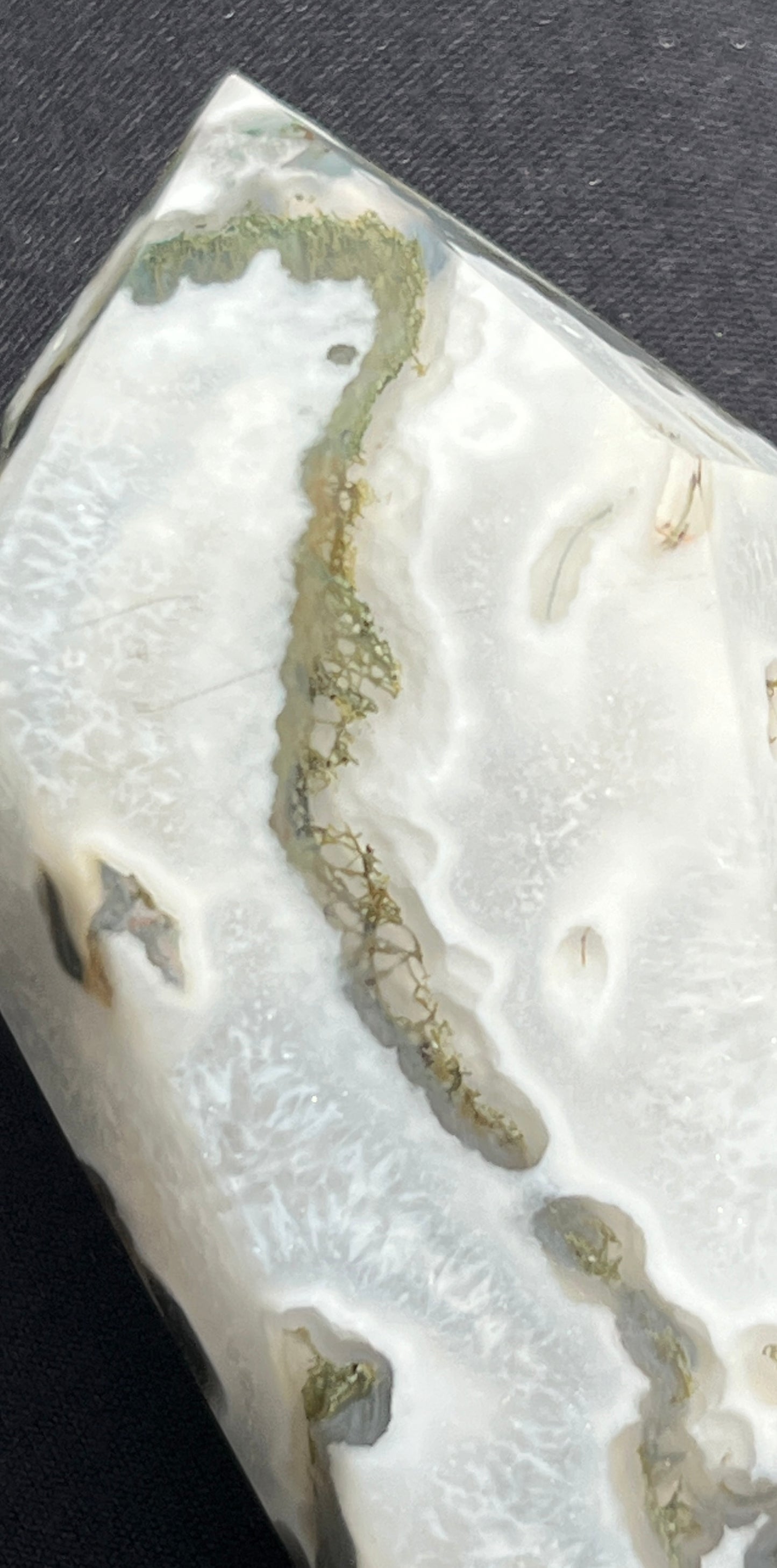 Polished Moss Agate Wand