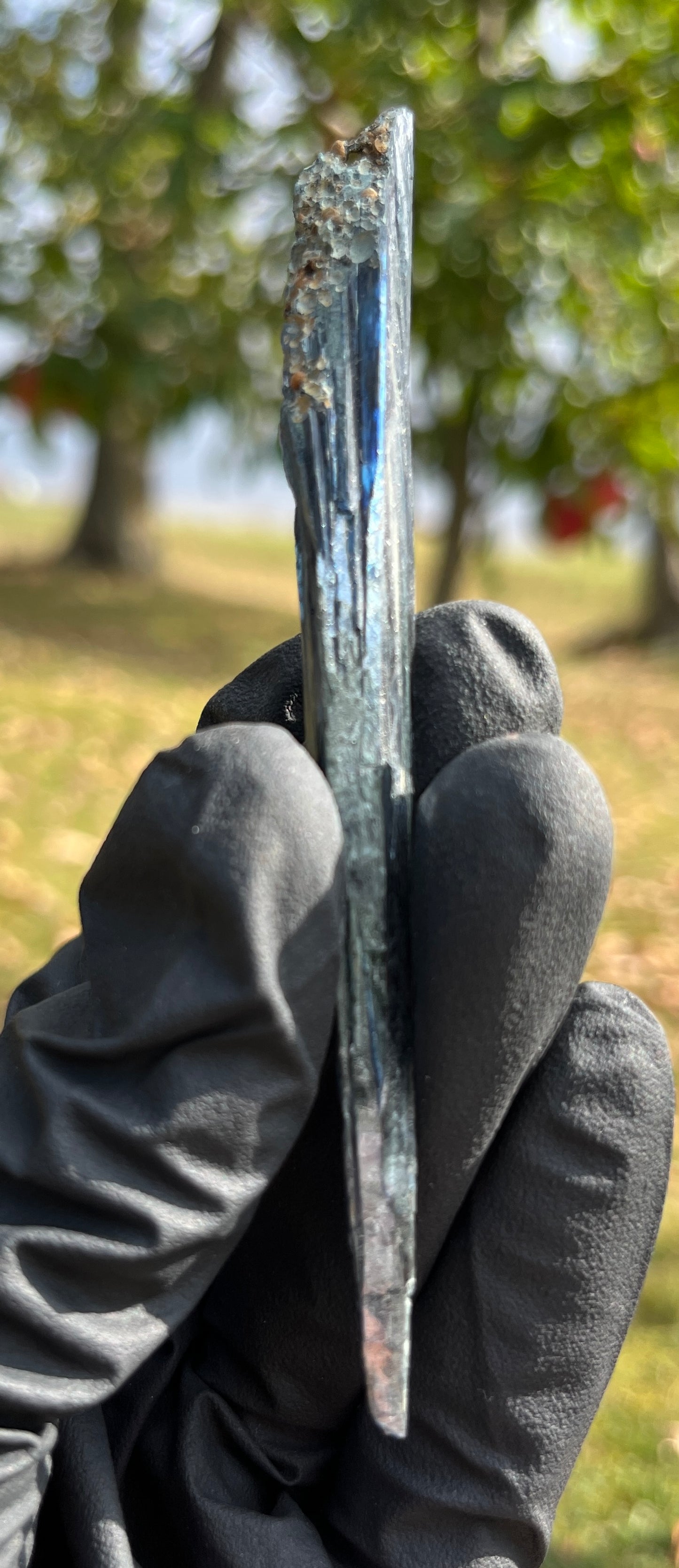 Vivianite Crystal from Brazil | Rare Dark Green Mineral Specimen for Self-Reflection & Insight