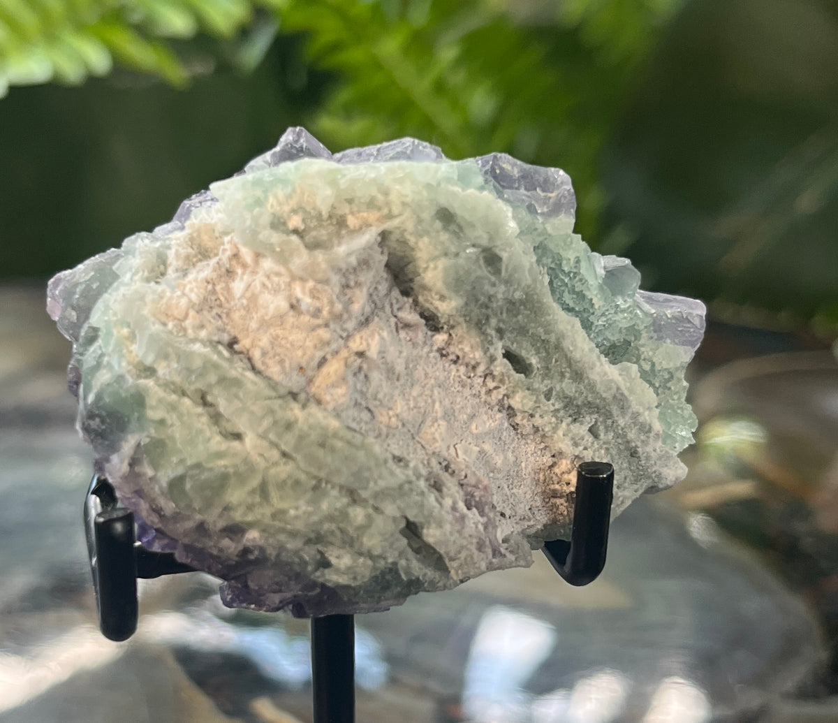 Purple Fluorite Crystal Cluster with Cubes - Intuition Awareness