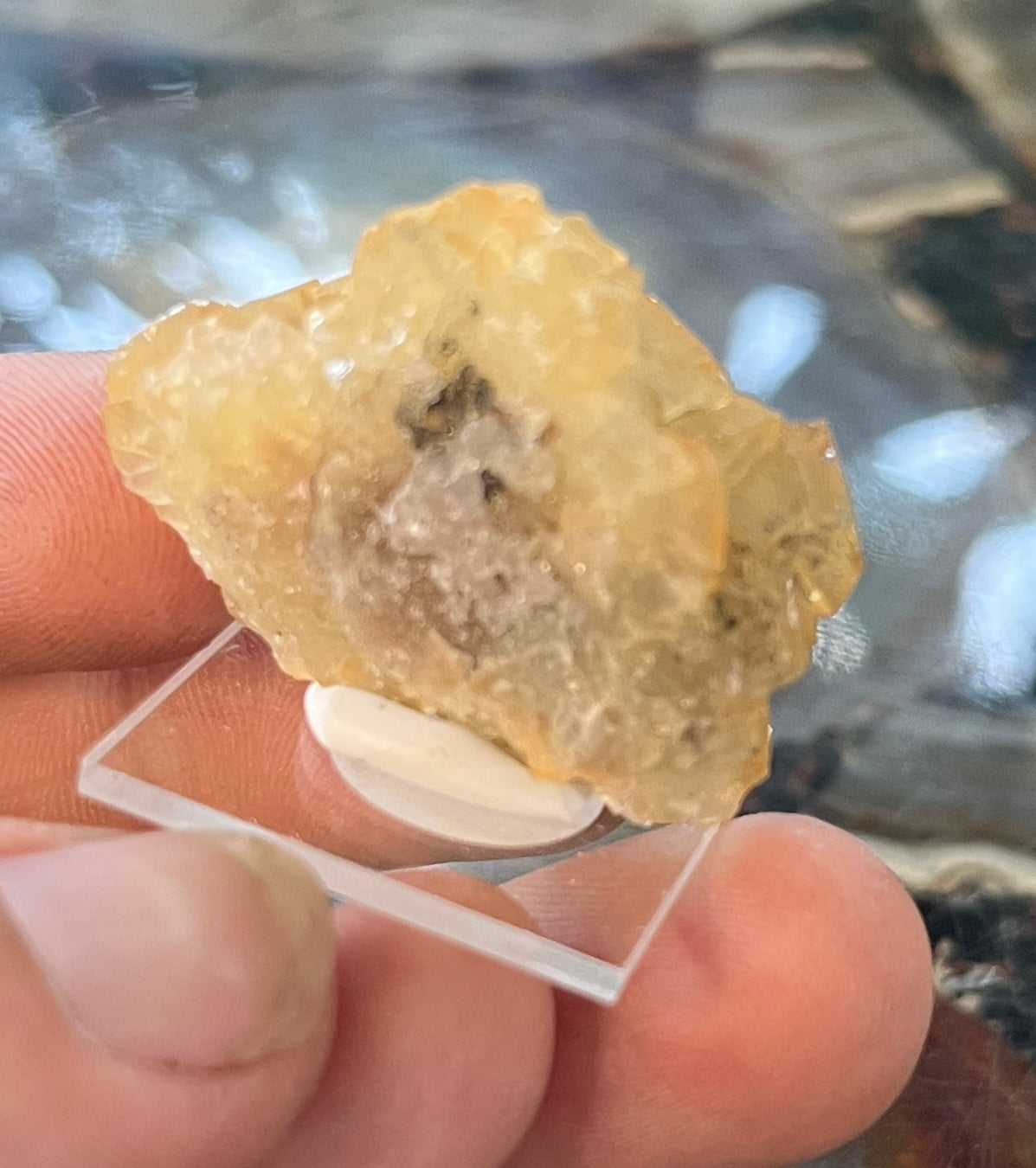 Raw Yellow Fluorite Crystal| Golden Fluorite Specimen