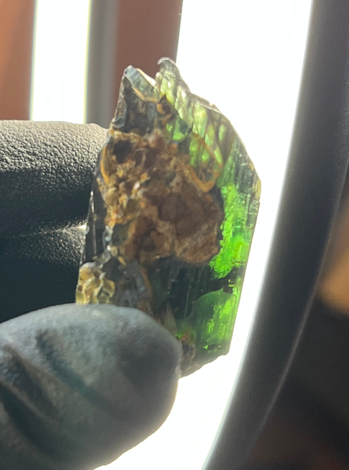 Vivianite Crystal from Brazil | Rare Dark Green Mineral Specimen for Self-Reflection & Insight