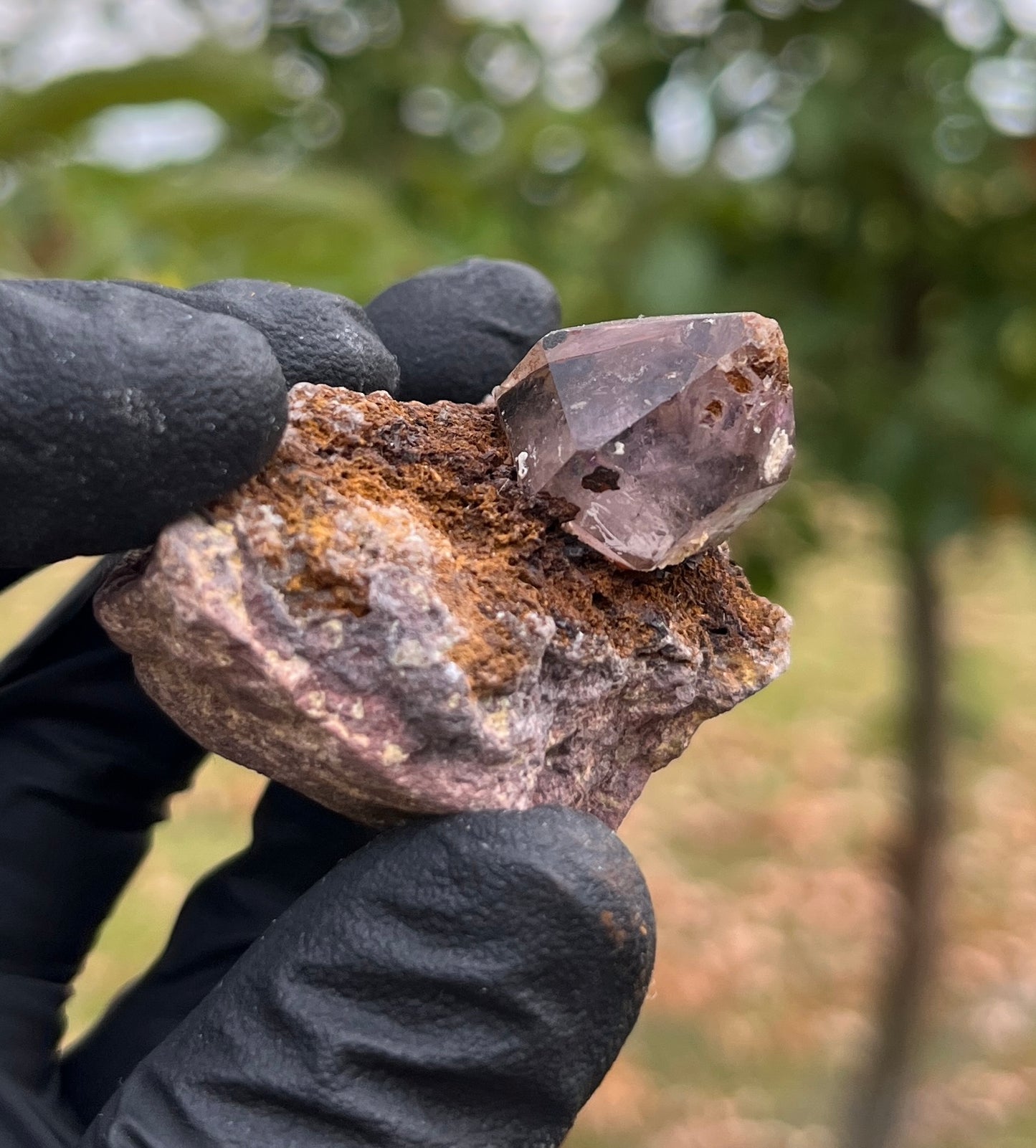 "Super 7" Amethyst on Matrix | Raw Brazilian Amethyst with Inclusions | Master Healer & Spiritual Awakening Stone