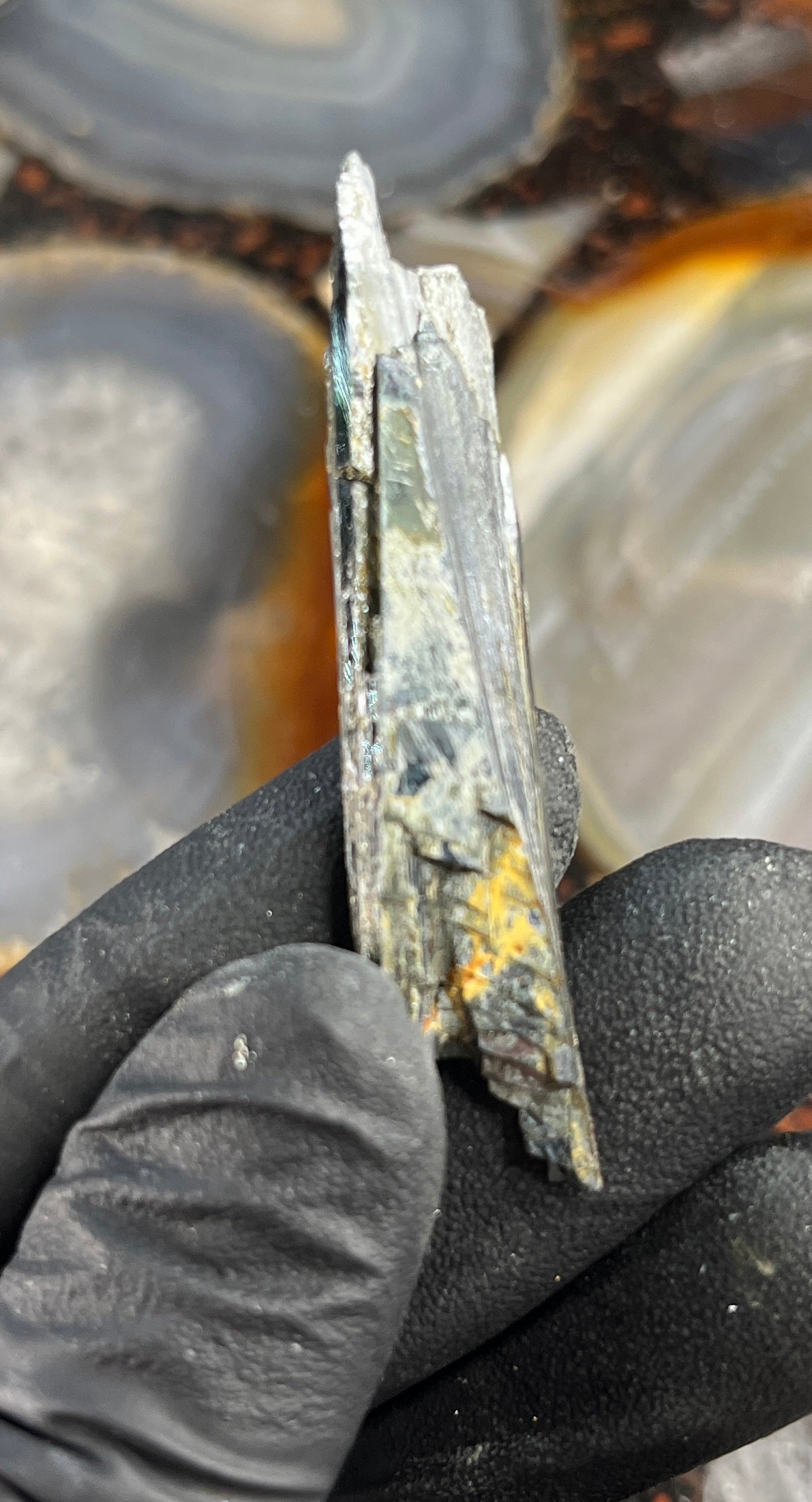 Vivianite Crystal from Brazil | Rare Dark Green Mineral Specimen for Self-Reflection & Insight