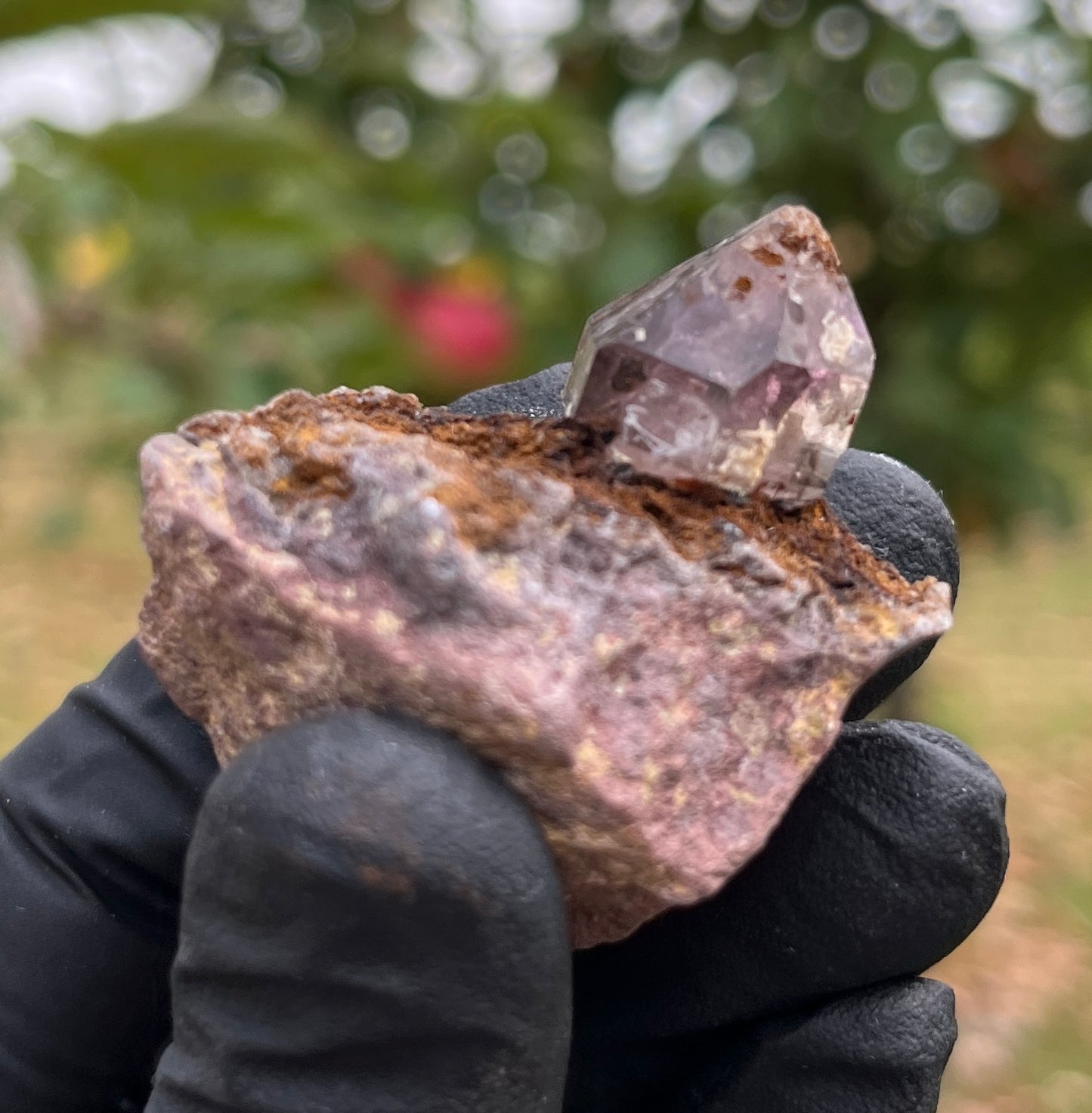 "Super 7" Amethyst on Matrix | Raw Brazilian Amethyst with Inclusions | Master Healer & Spiritual Awakening Stone