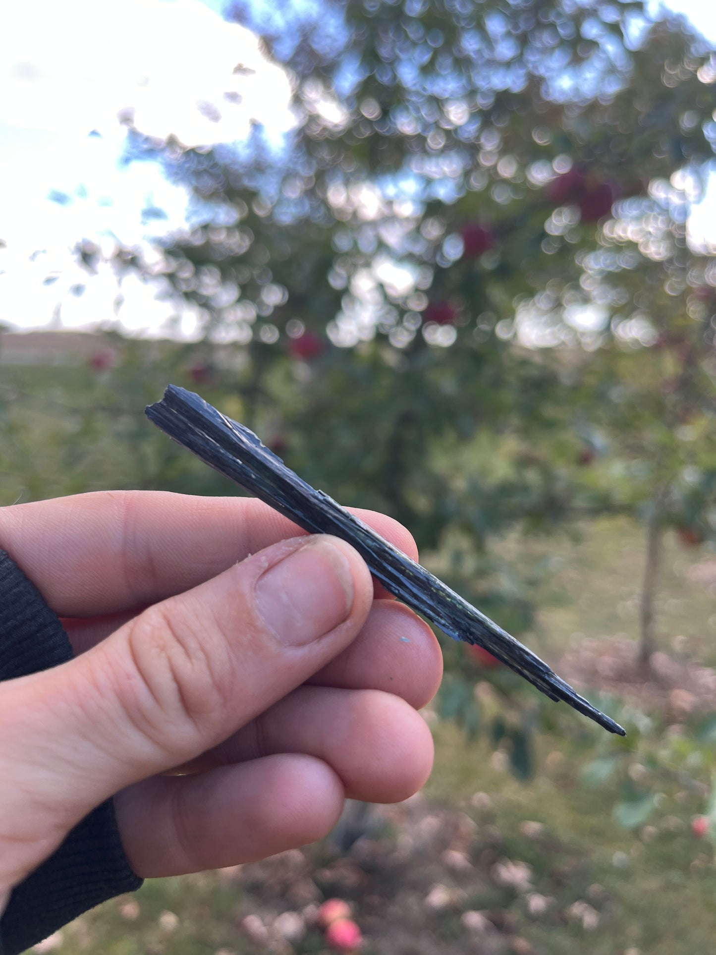 Vivianite Crystal from Brazil | Rare Dark Green Mineral Specimen for Self-Reflection & Insight
